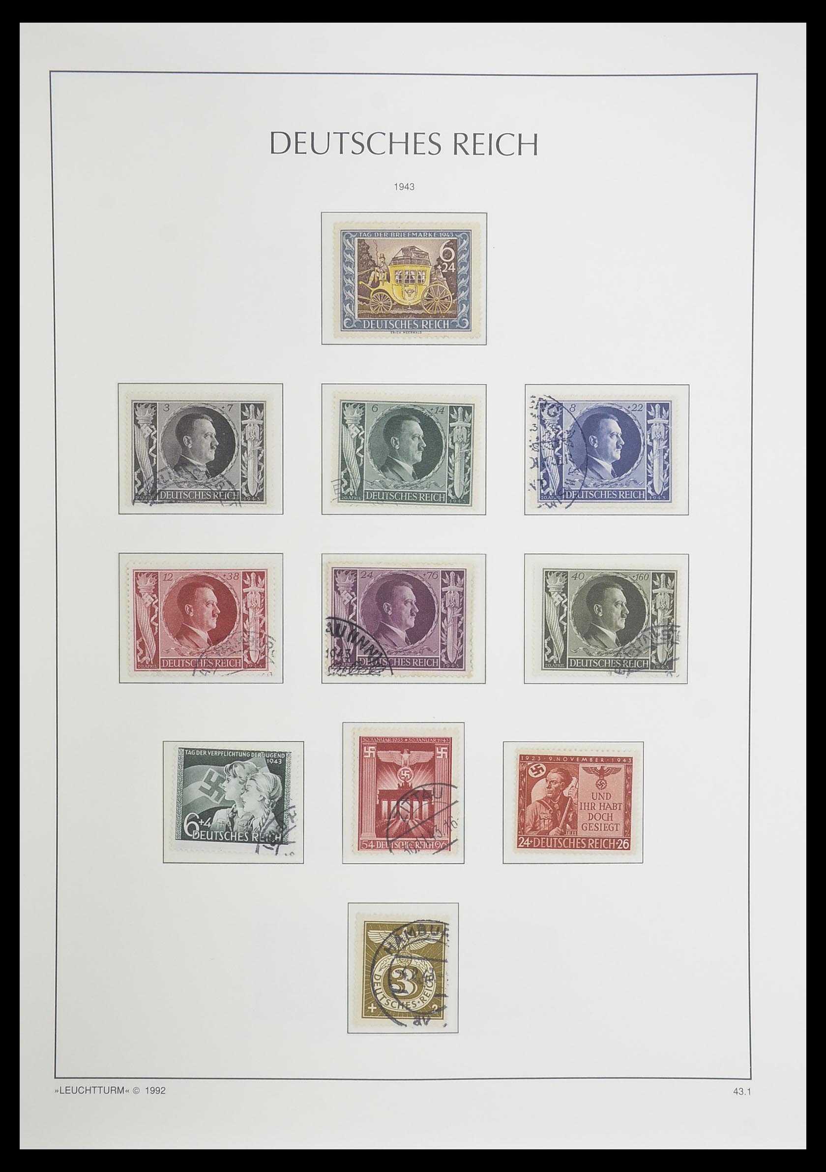 33455 087 - Postzegelverzameling 33455 Duitse Rijk 1872-1945.