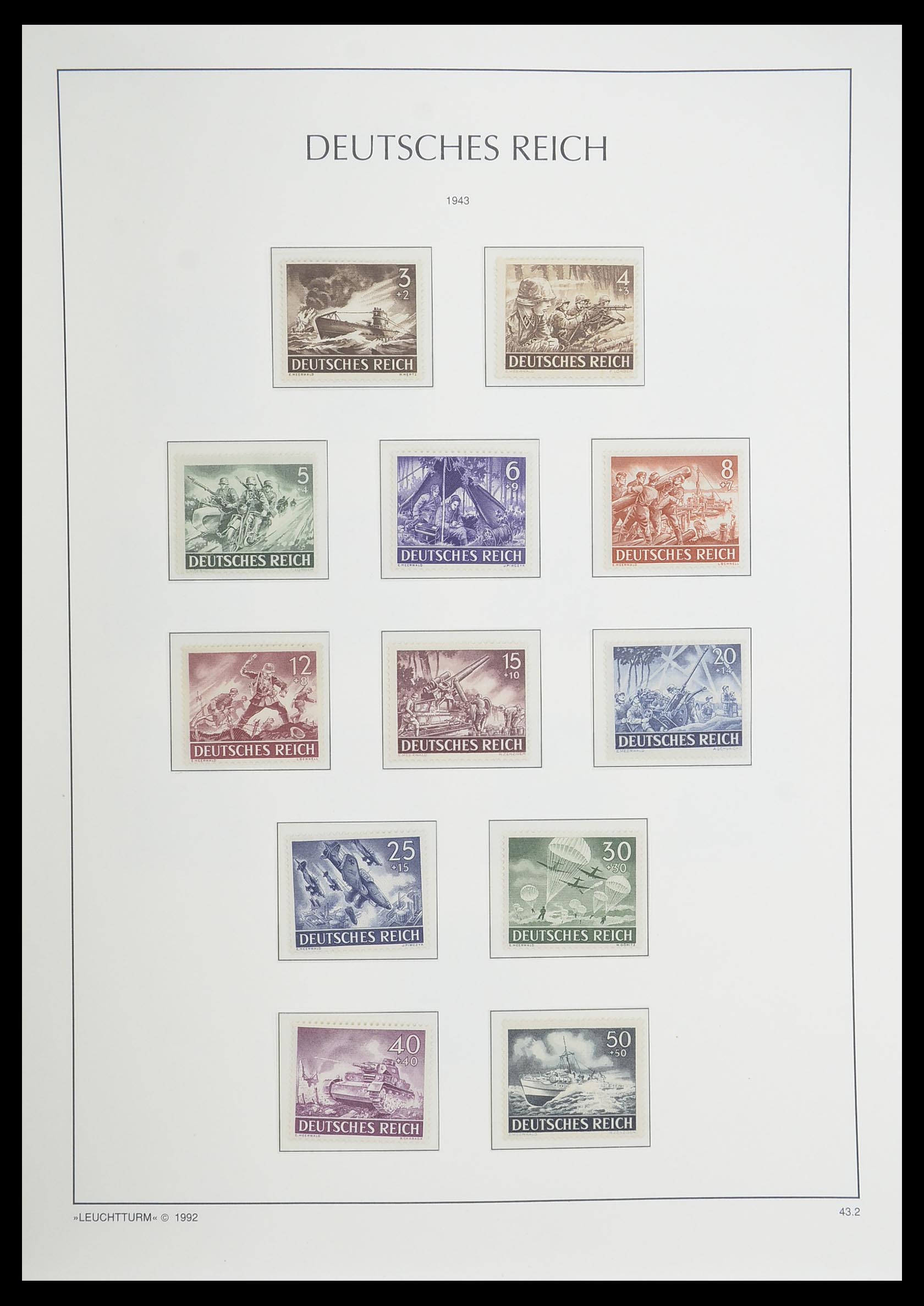 33455 088 - Postzegelverzameling 33455 Duitse Rijk 1872-1945.