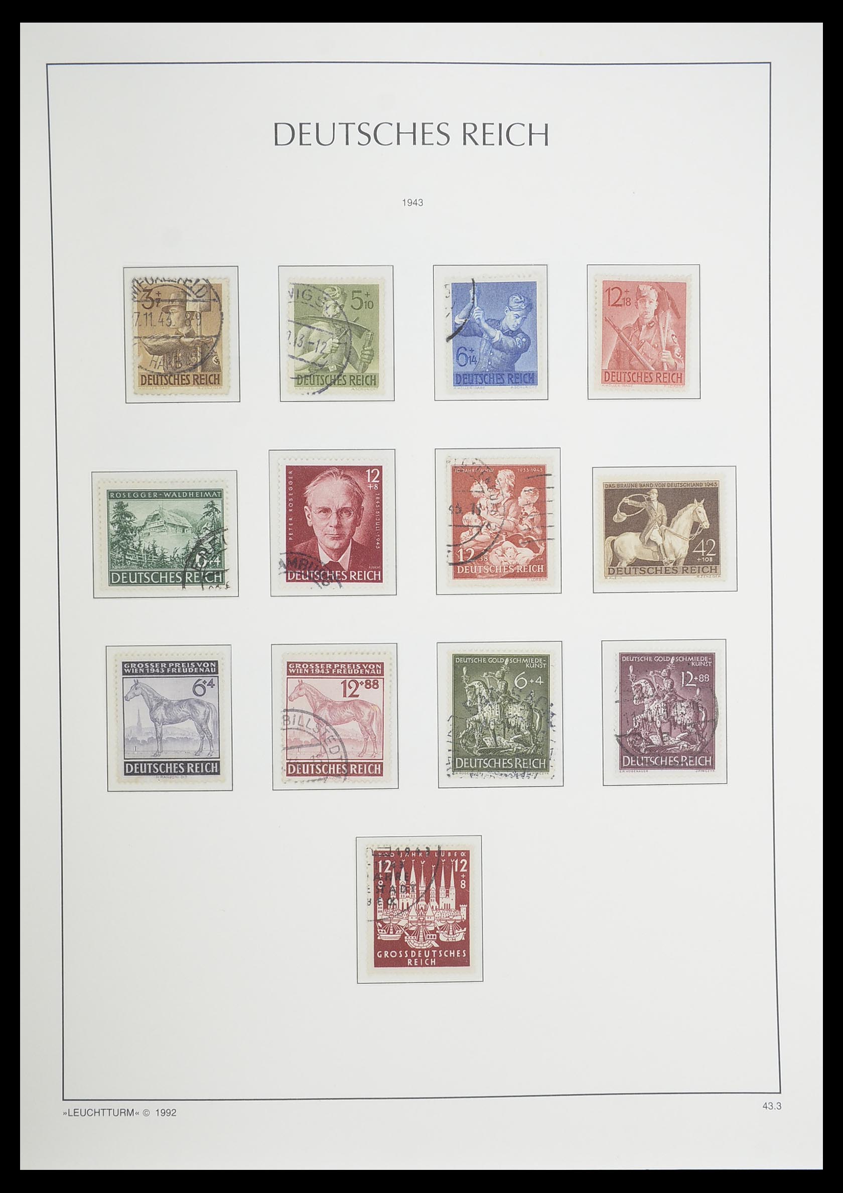 33455 089 - Postzegelverzameling 33455 Duitse Rijk 1872-1945.