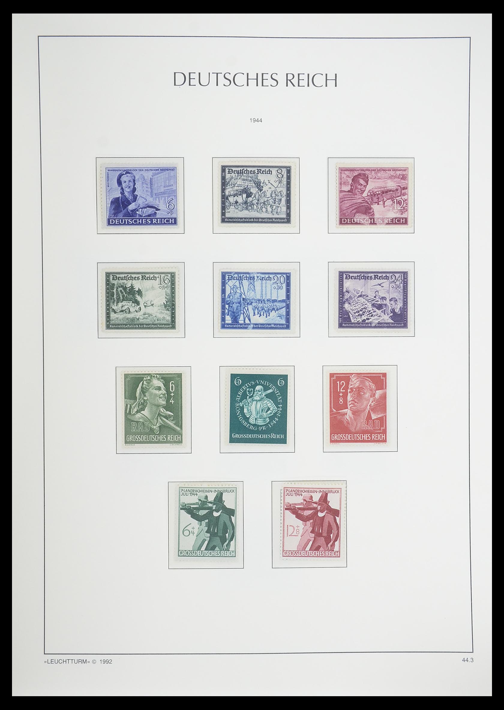 33455 092 - Postzegelverzameling 33455 Duitse Rijk 1872-1945.