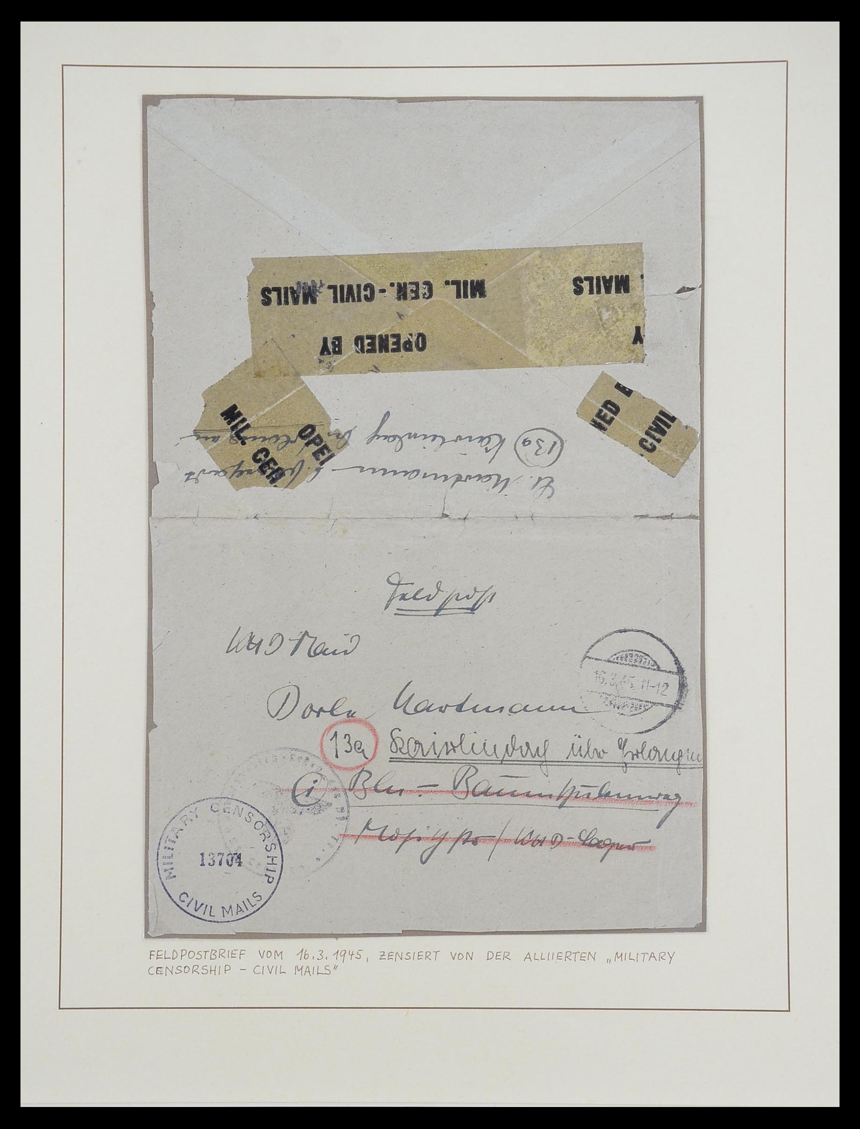 33458 001 - Postzegelverzameling 33458 Wereld brieven 1855-1948.