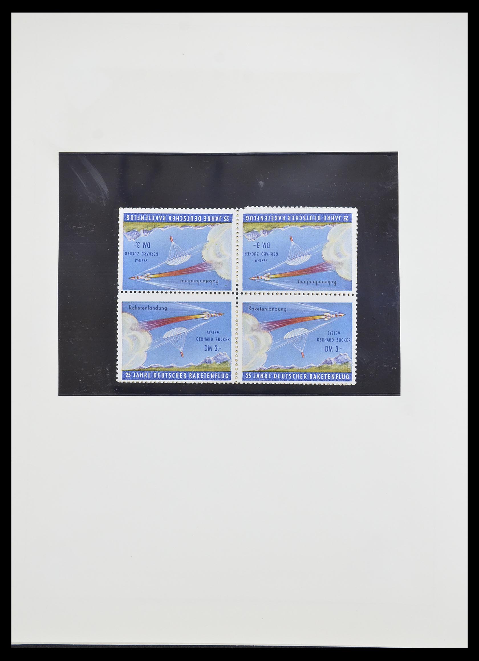 33463 103 - Postzegelverzameling 33463 Raketpost brieven.