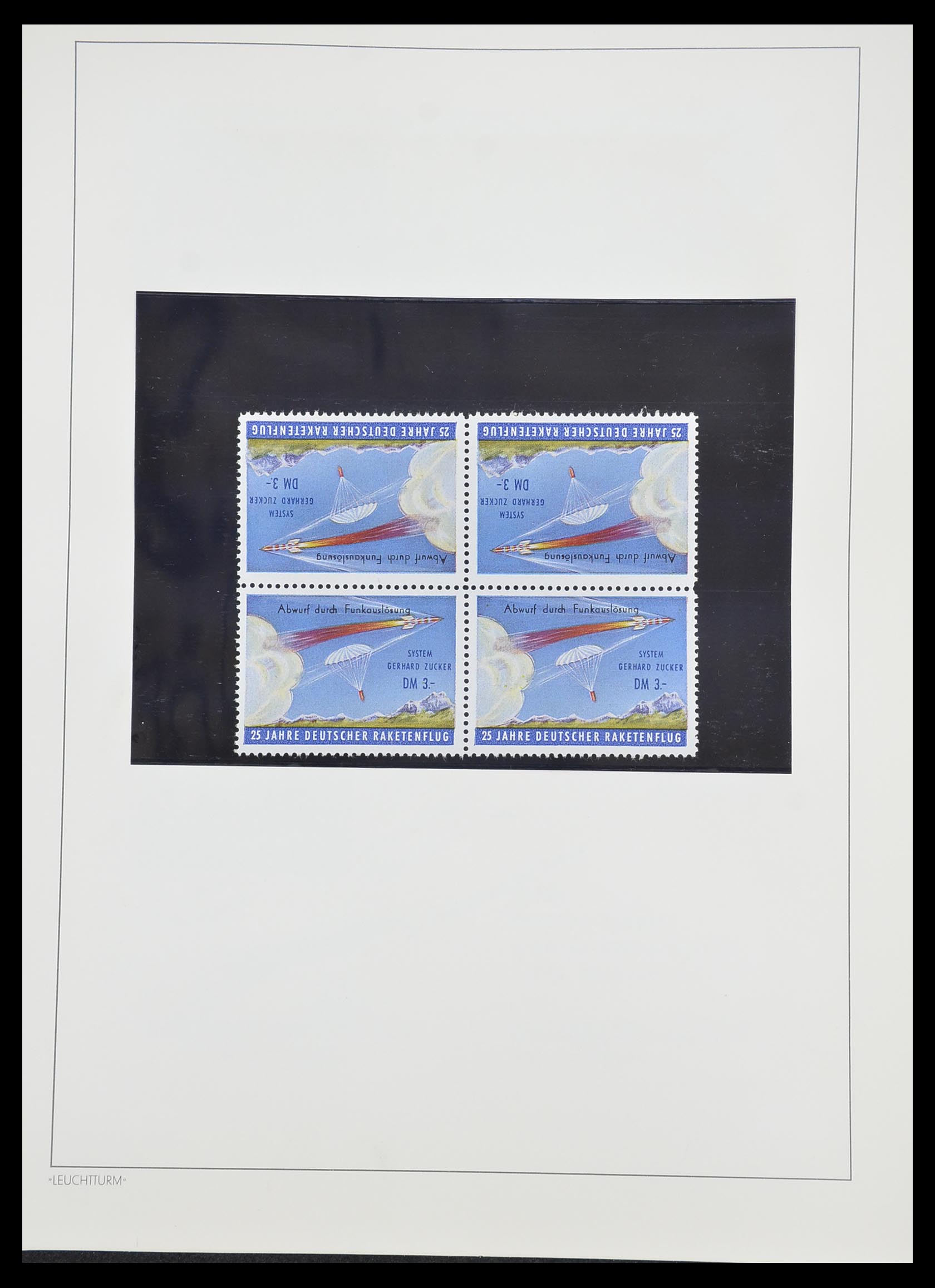 33463 104 - Postzegelverzameling 33463 Raketpost brieven.