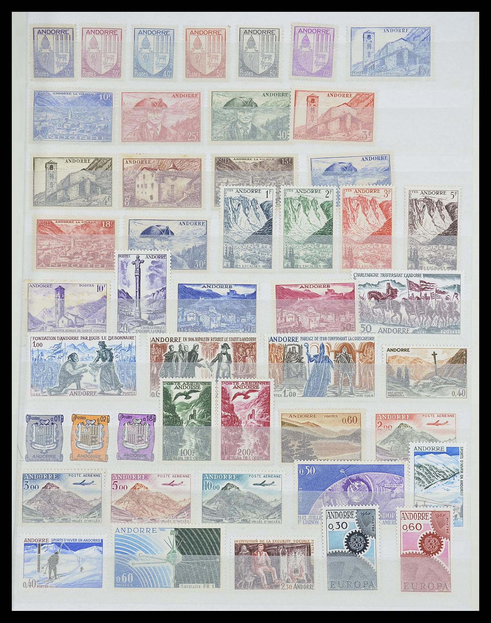 33466 001 - Postzegelverzameling 33466 Andorra 1931-1997.