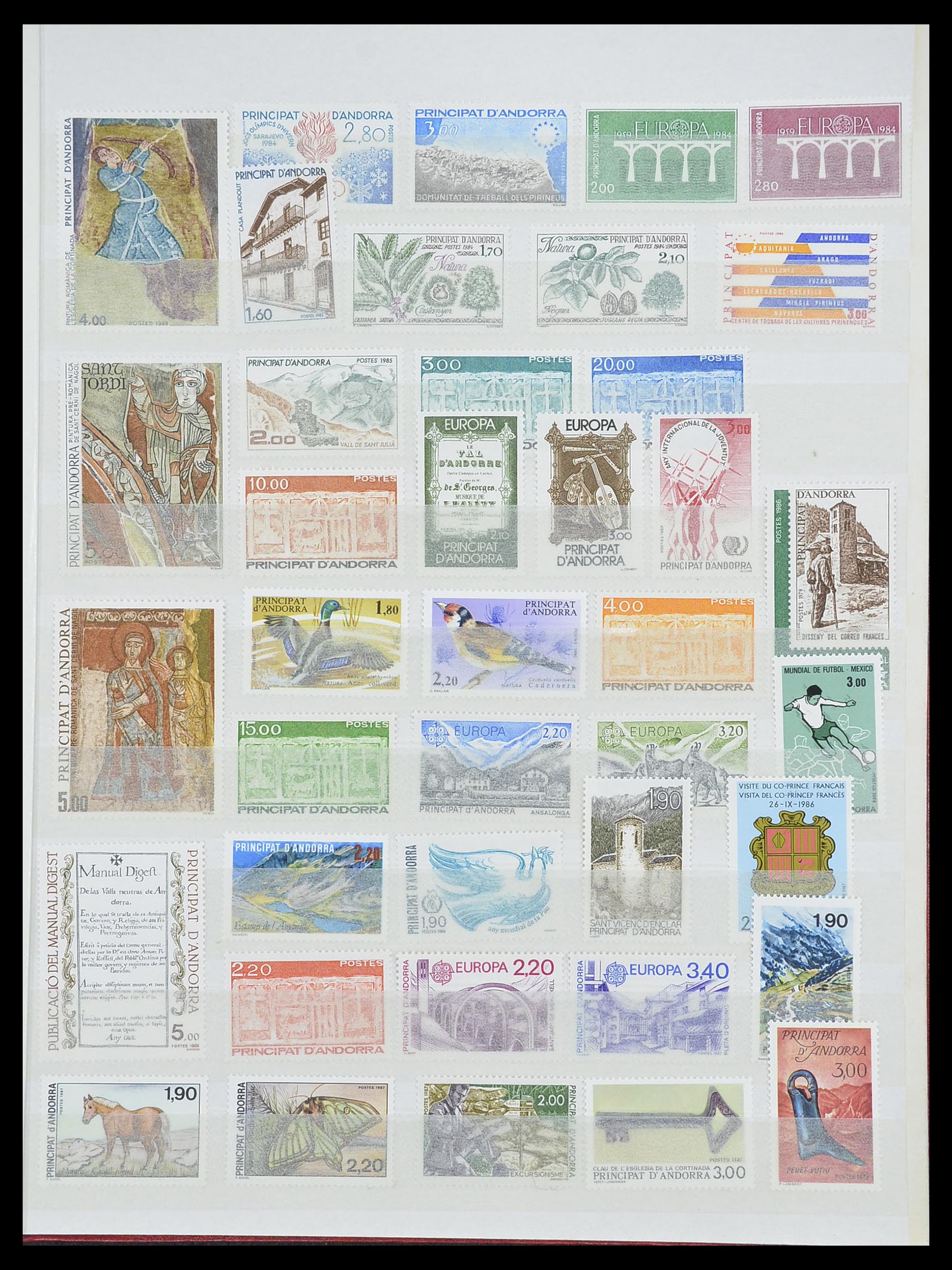 33466 005 - Postzegelverzameling 33466 Andorra 1931-1997.