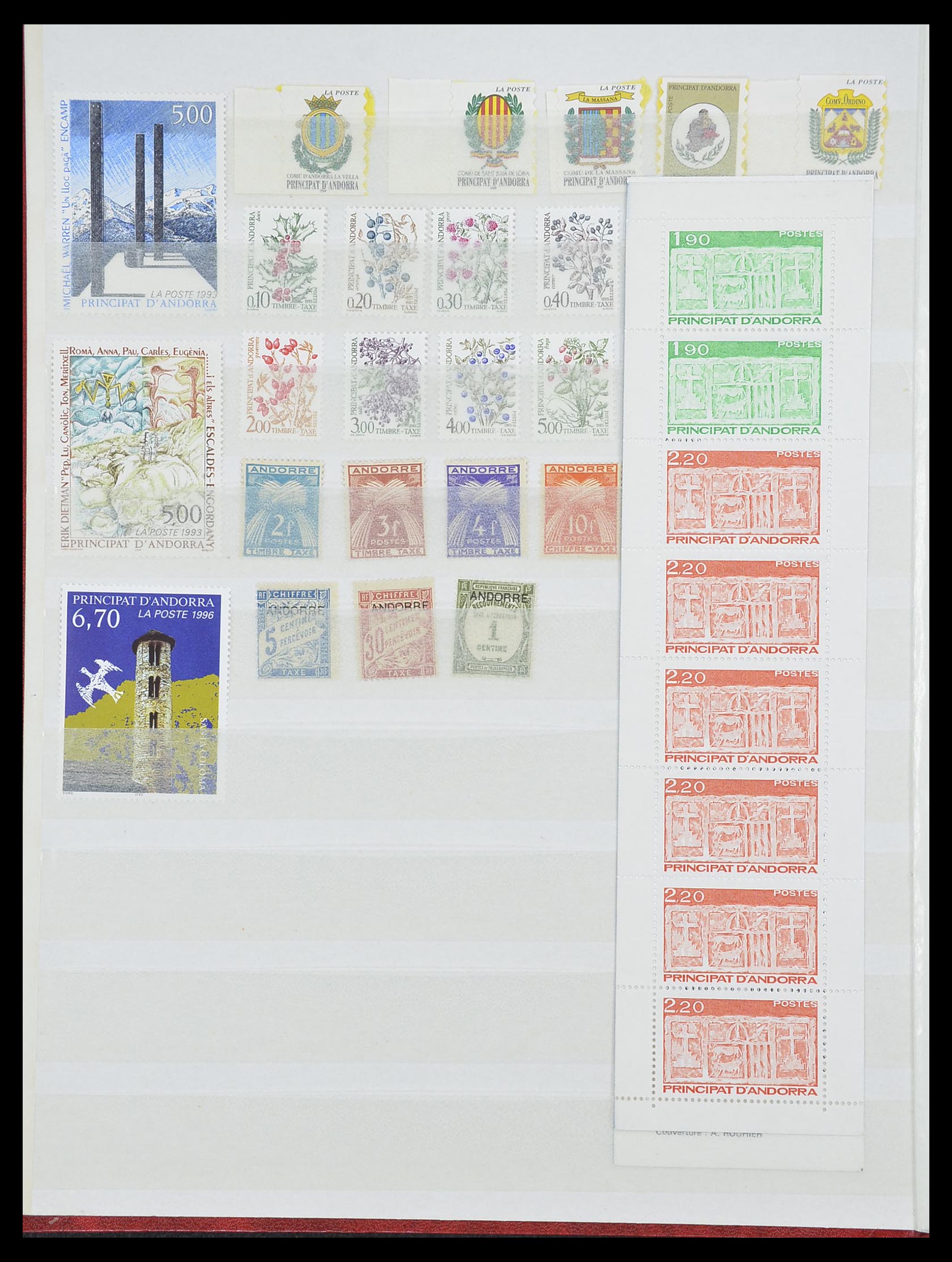 33466 008 - Postzegelverzameling 33466 Andorra 1931-1997.