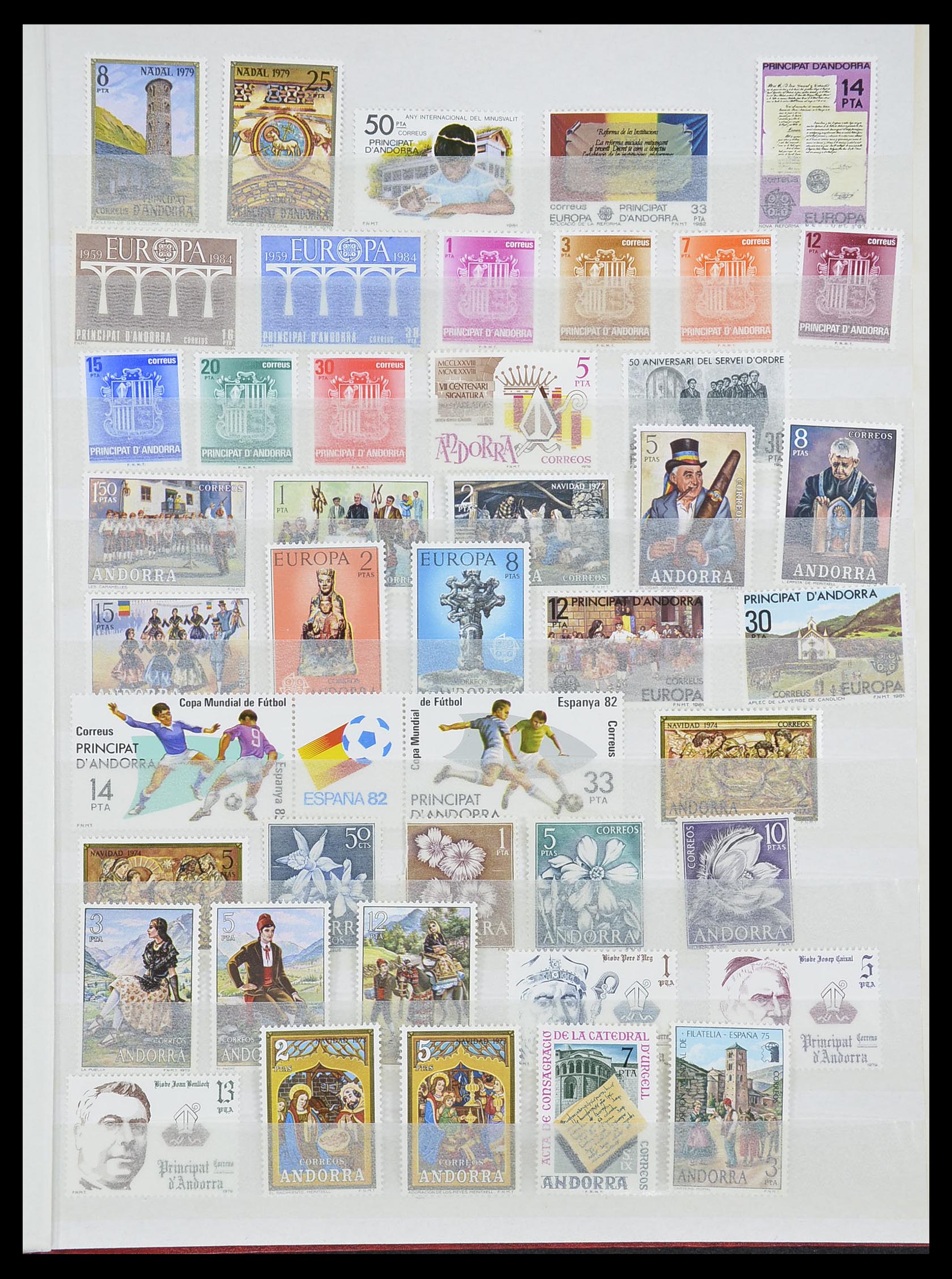 33466 010 - Postzegelverzameling 33466 Andorra 1931-1997.