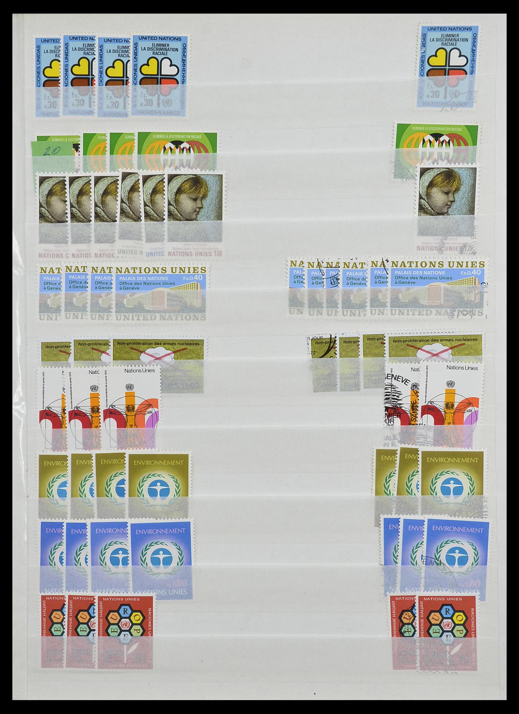 33467 003 - Postzegelverzameling 33467 Verenigde Naties 1969-1999.