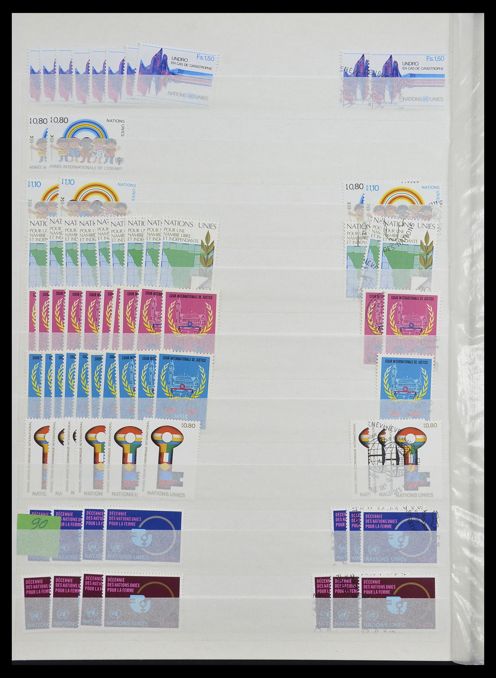 33467 010 - Postzegelverzameling 33467 Verenigde Naties 1969-1999.