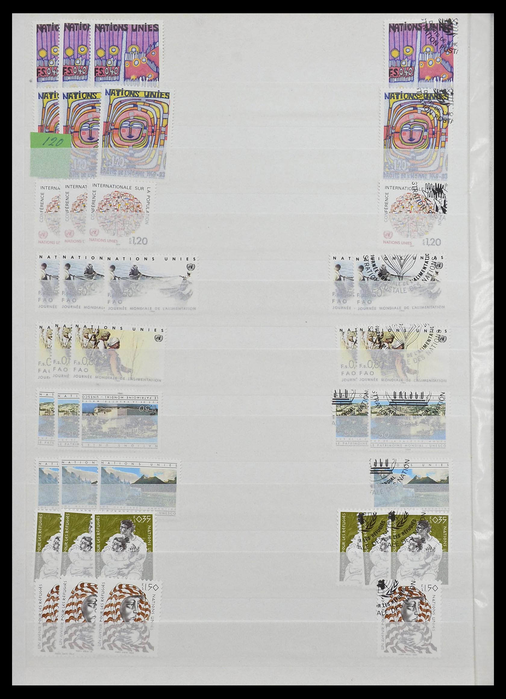 33467 014 - Postzegelverzameling 33467 Verenigde Naties 1969-1999.