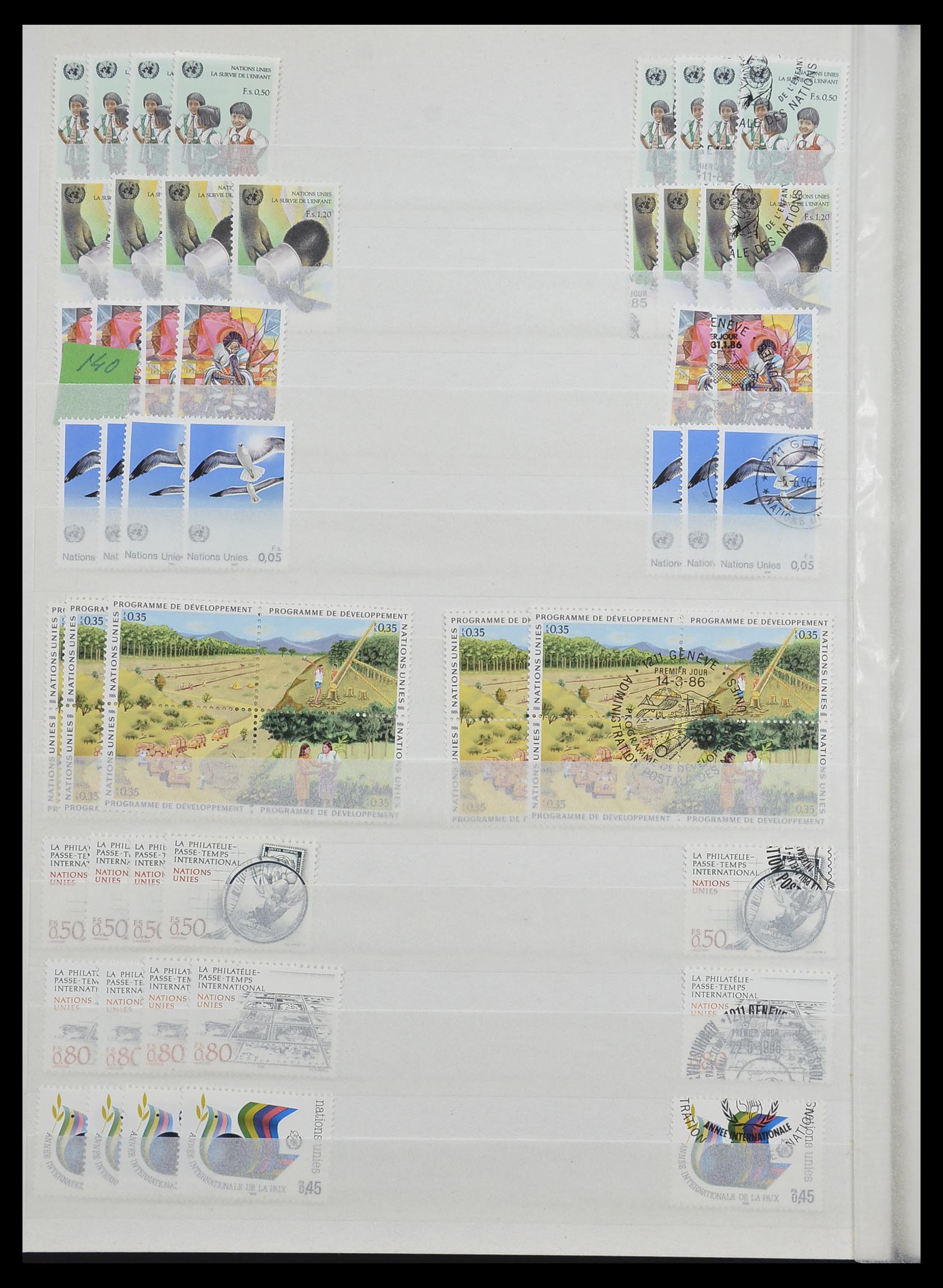 33467 016 - Postzegelverzameling 33467 Verenigde Naties 1969-1999.