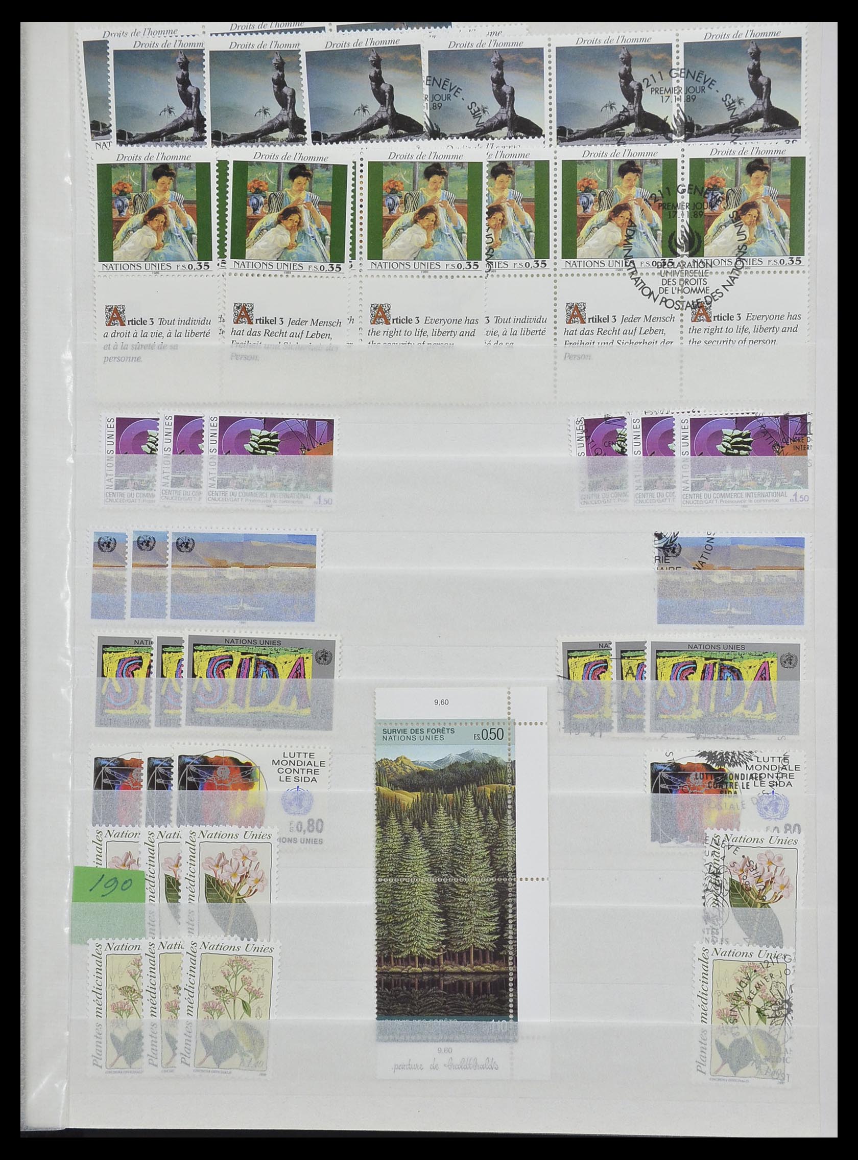 33467 021 - Postzegelverzameling 33467 Verenigde Naties 1969-1999.
