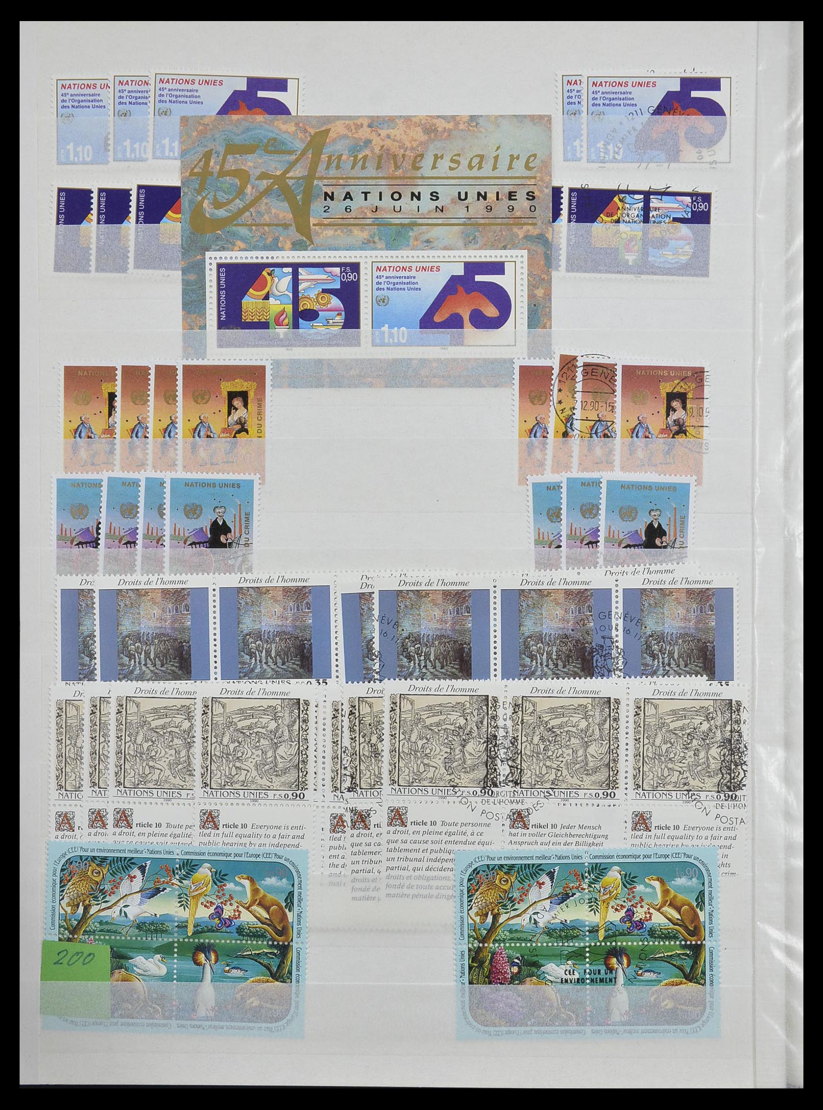 33467 022 - Postzegelverzameling 33467 Verenigde Naties 1969-1999.