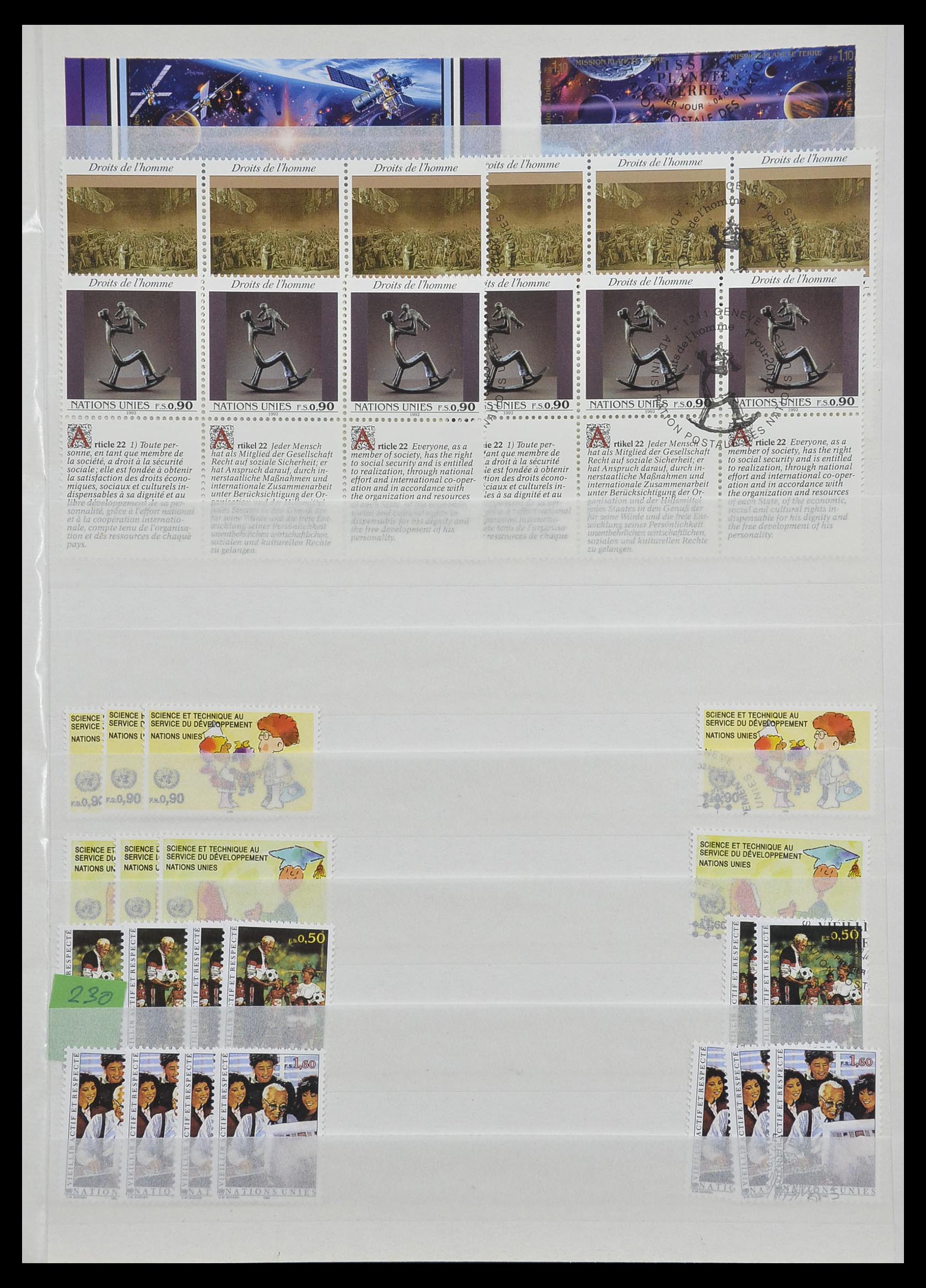 33467 025 - Postzegelverzameling 33467 Verenigde Naties 1969-1999.