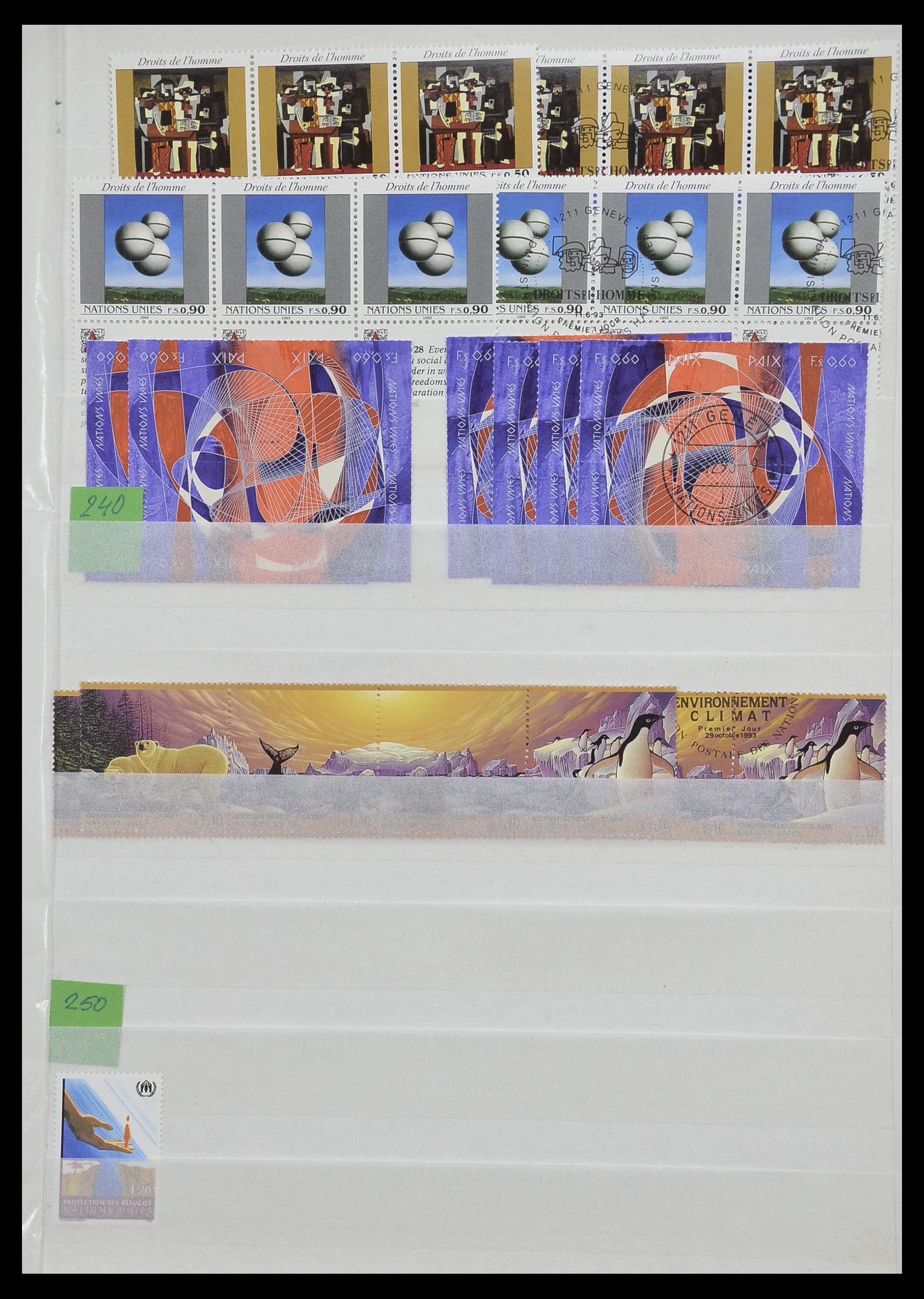 33467 027 - Postzegelverzameling 33467 Verenigde Naties 1969-1999.