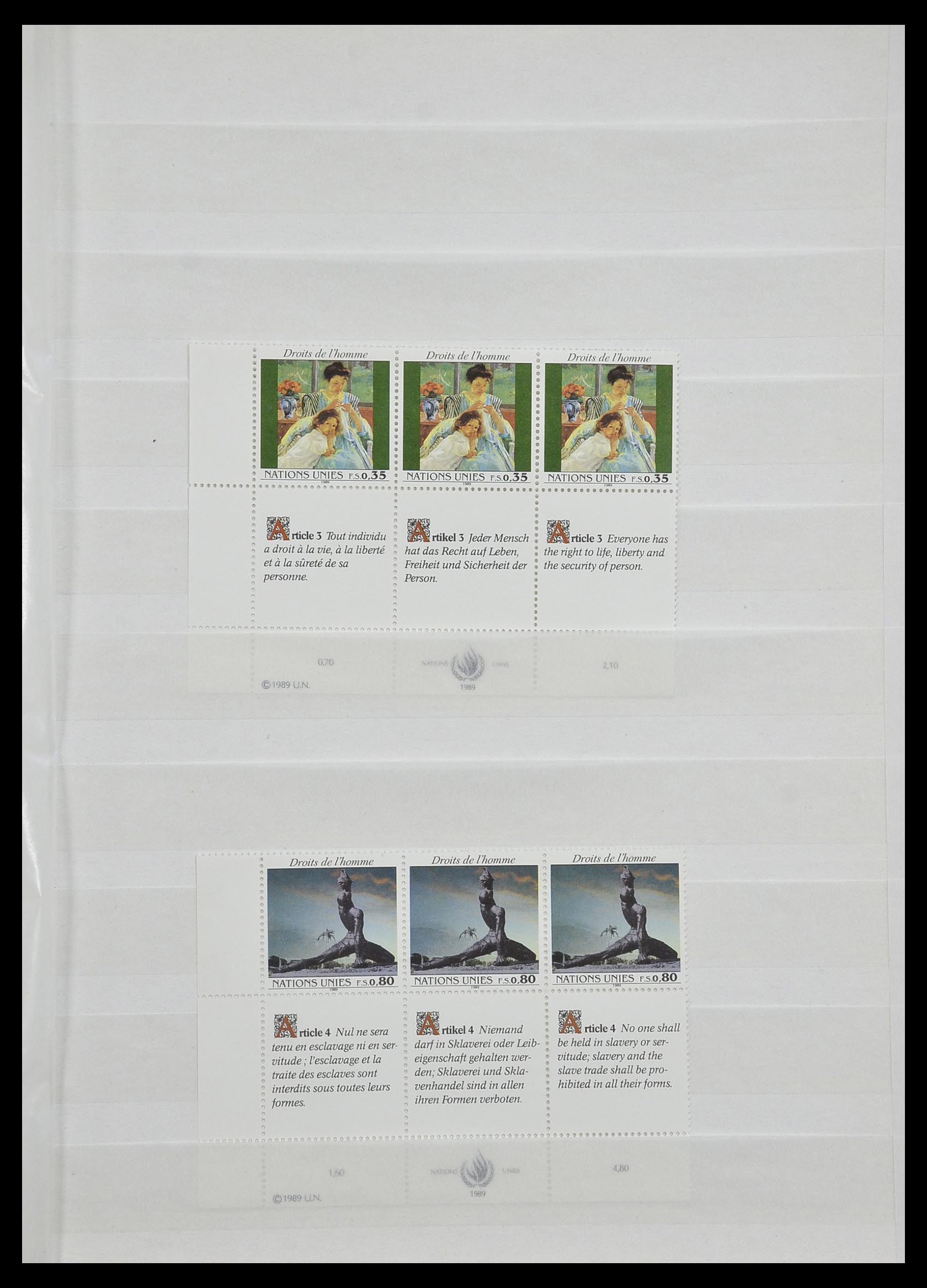 33467 029 - Postzegelverzameling 33467 Verenigde Naties 1969-1999.
