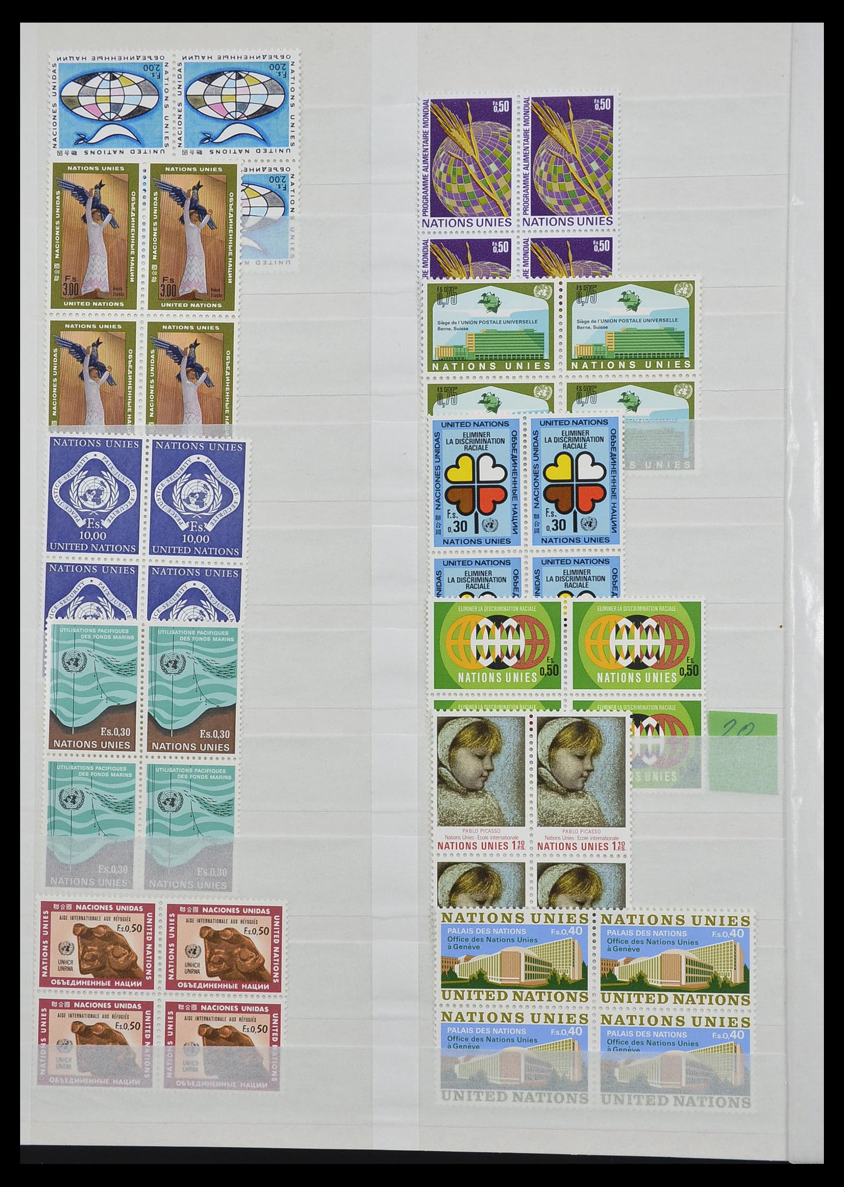 33467 031 - Postzegelverzameling 33467 Verenigde Naties 1969-1999.