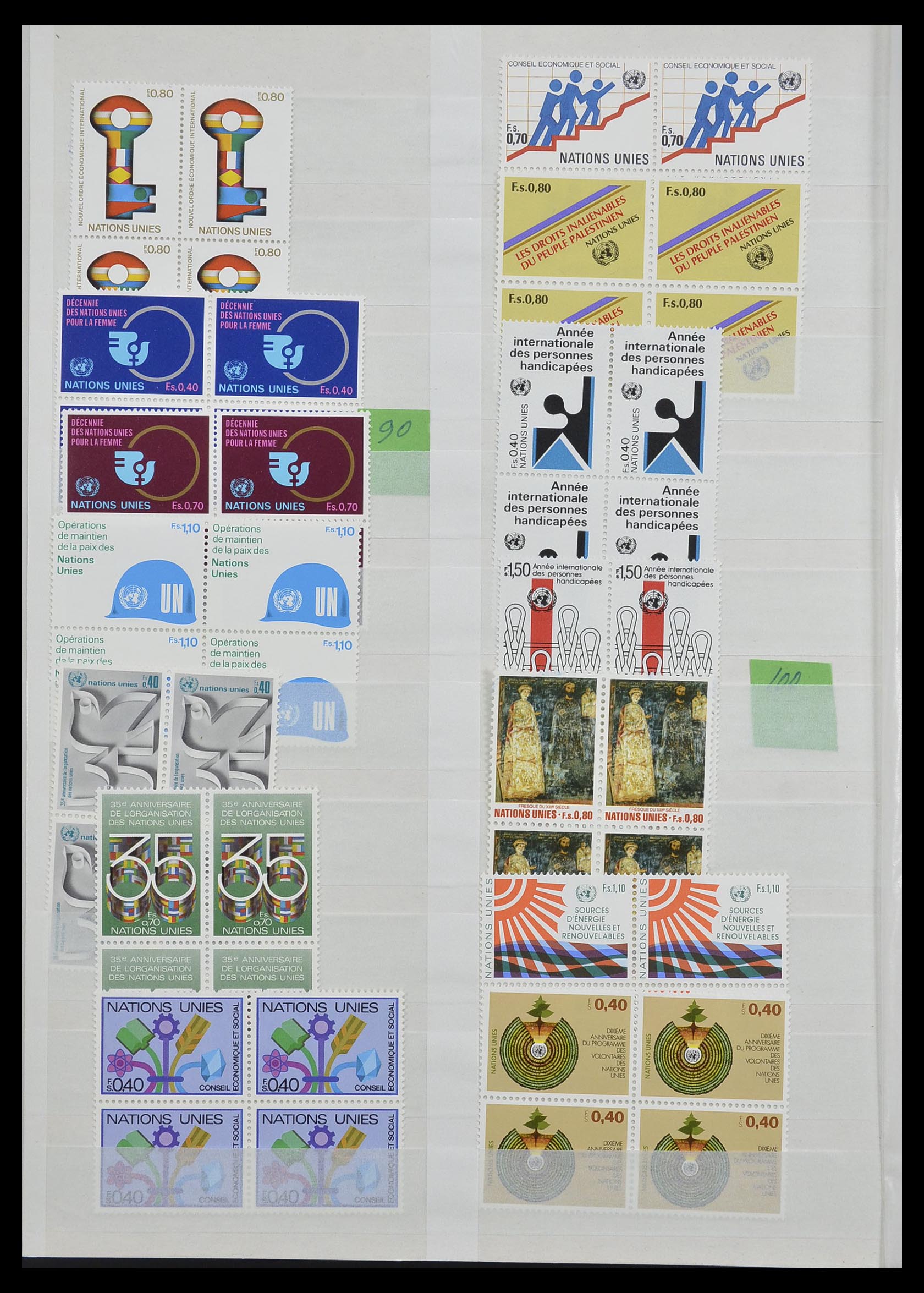 33467 037 - Postzegelverzameling 33467 Verenigde Naties 1969-1999.