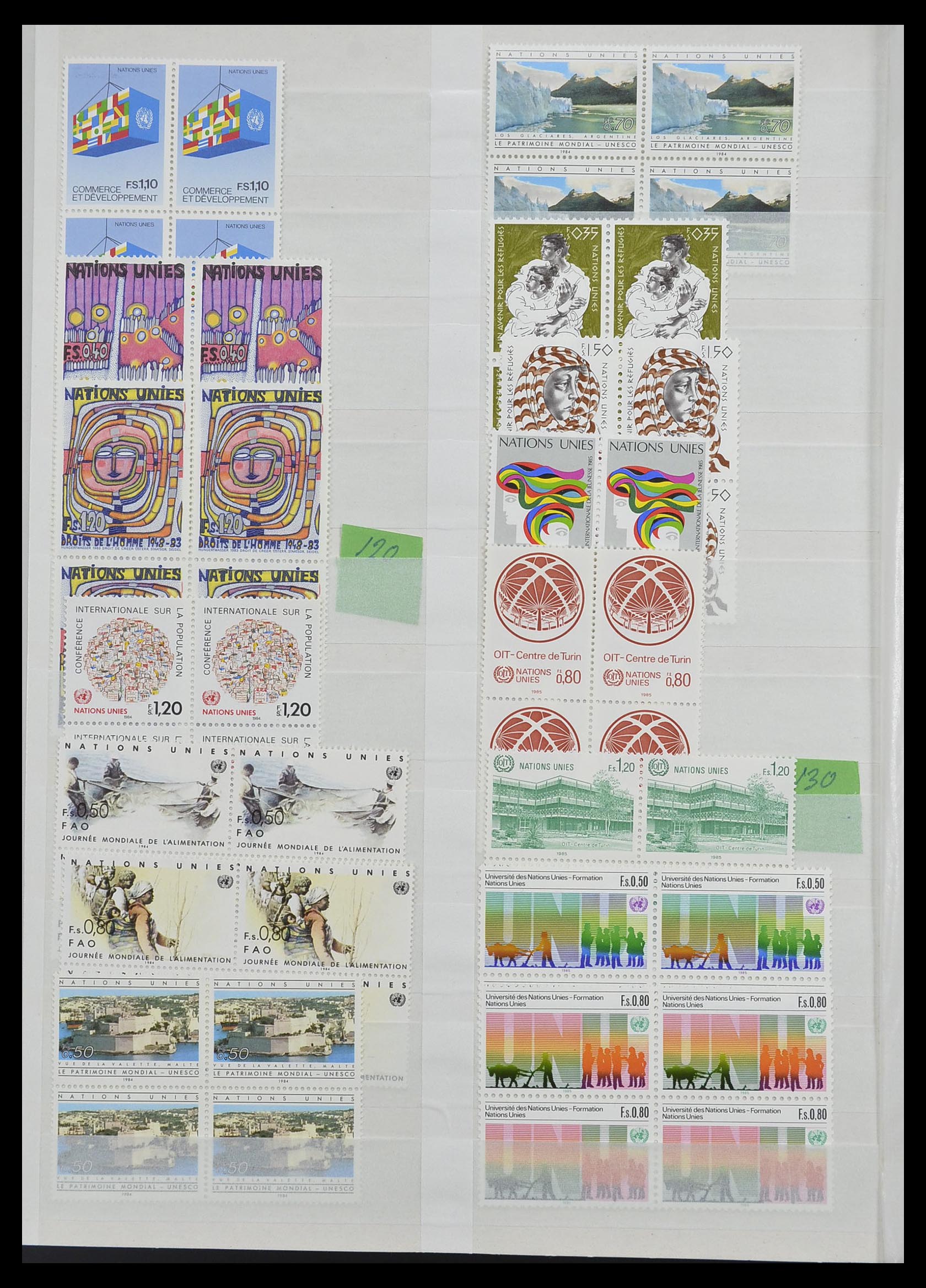 33467 039 - Stamp collection 33467 United Nations 1969-1999.