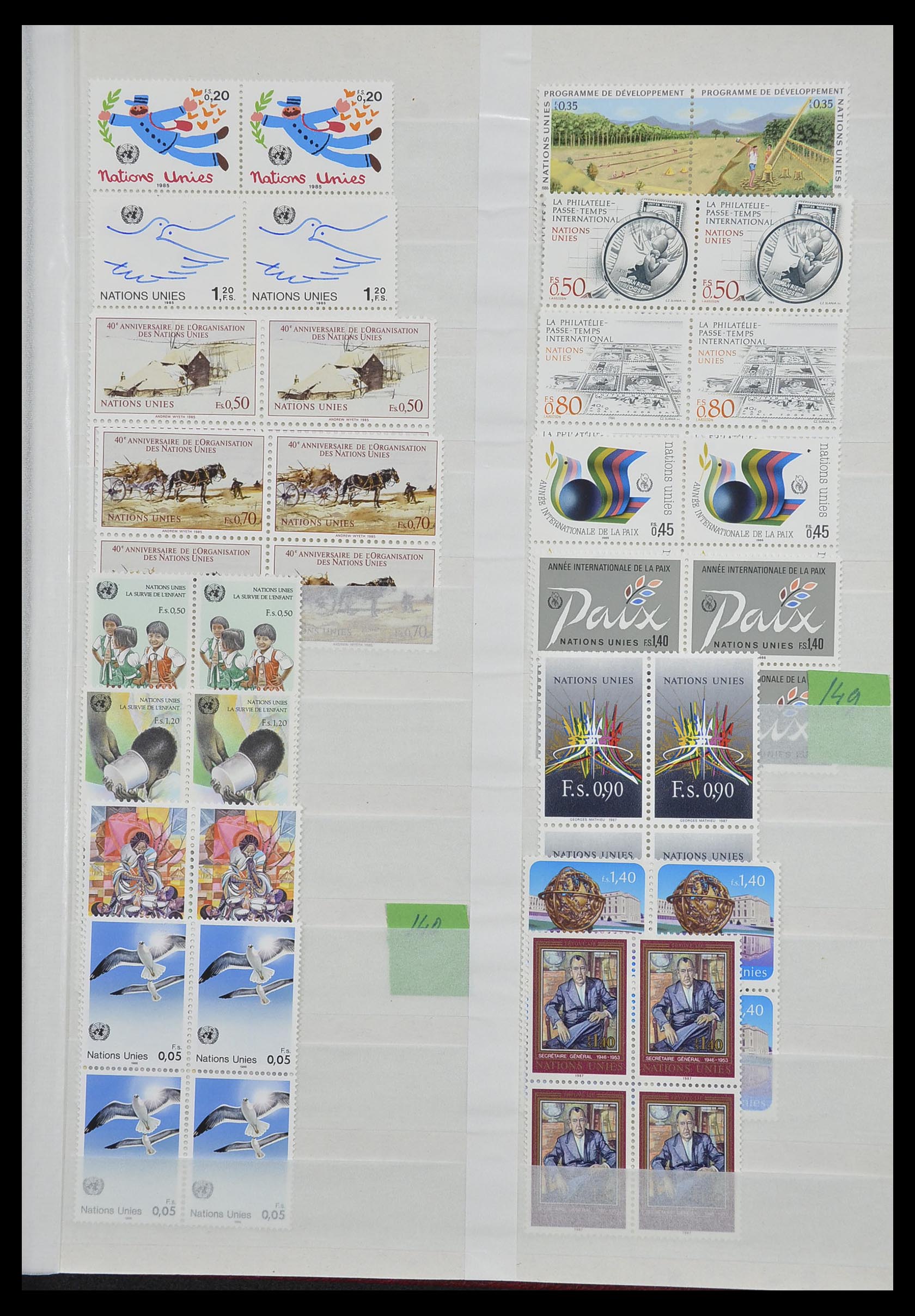 33467 040 - Postzegelverzameling 33467 Verenigde Naties 1969-1999.