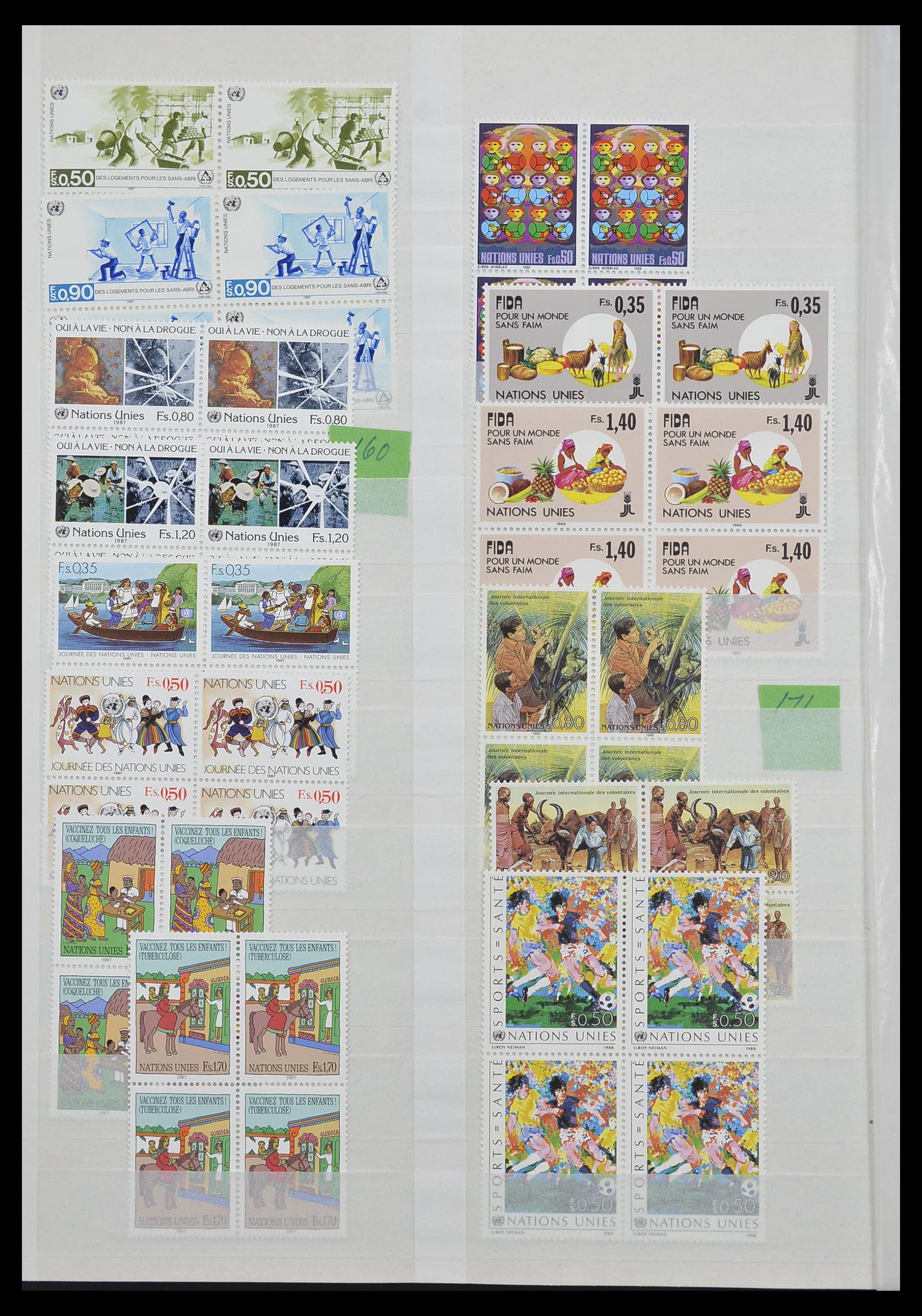 33467 041 - Postzegelverzameling 33467 Verenigde Naties 1969-1999.