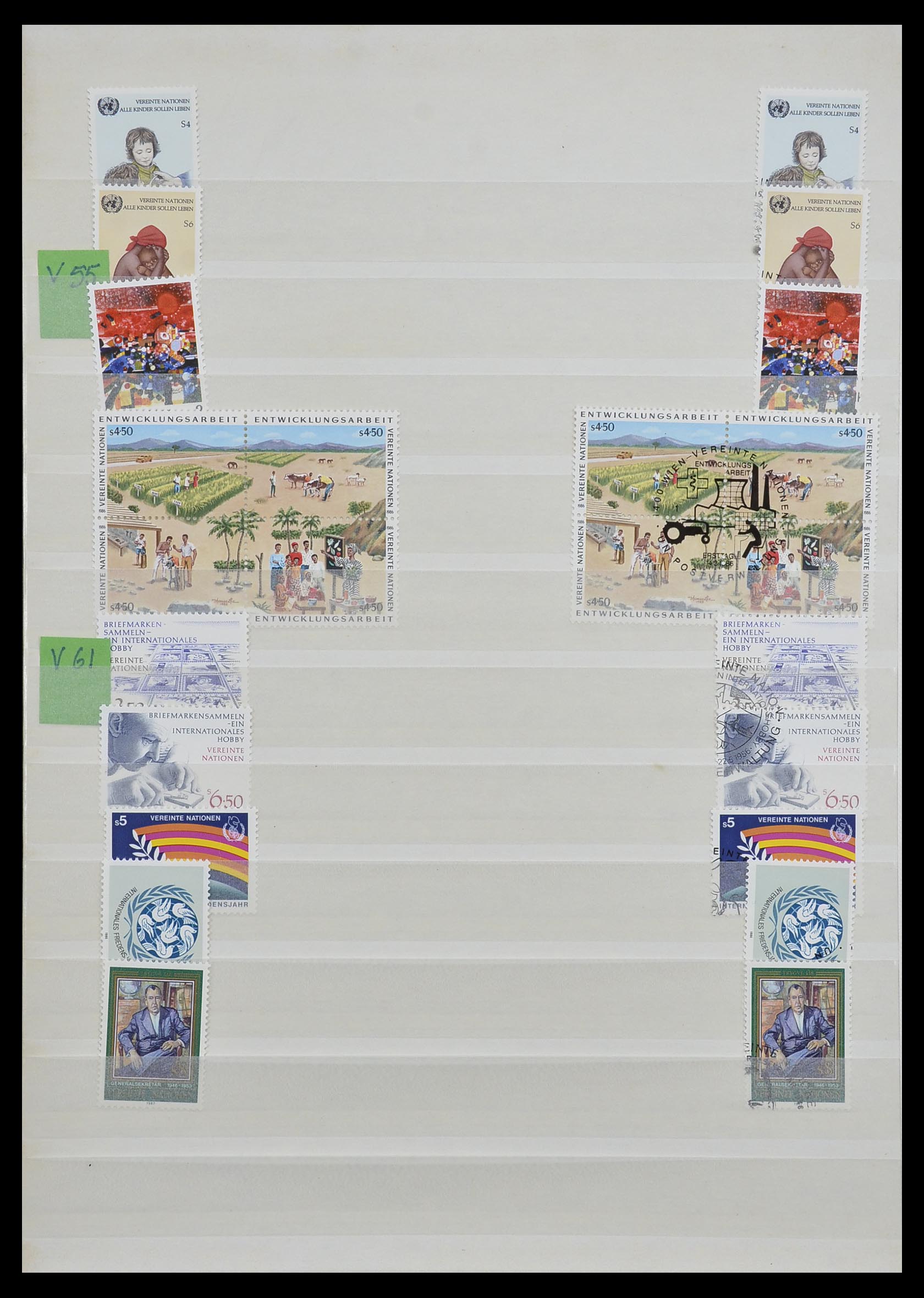 33467 051 - Postzegelverzameling 33467 Verenigde Naties 1969-1999.