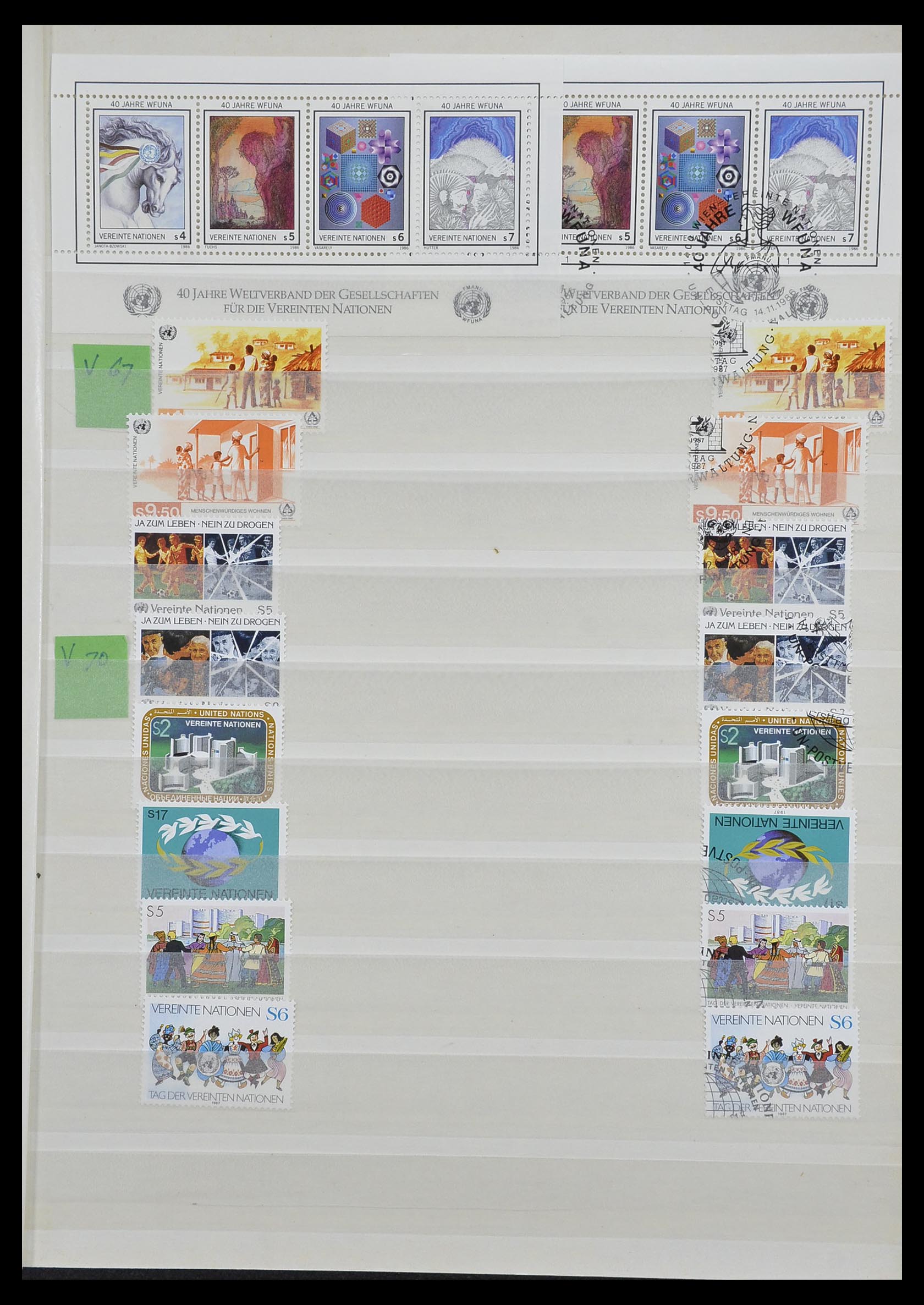 33467 052 - Stamp collection 33467 United Nations 1969-1999.