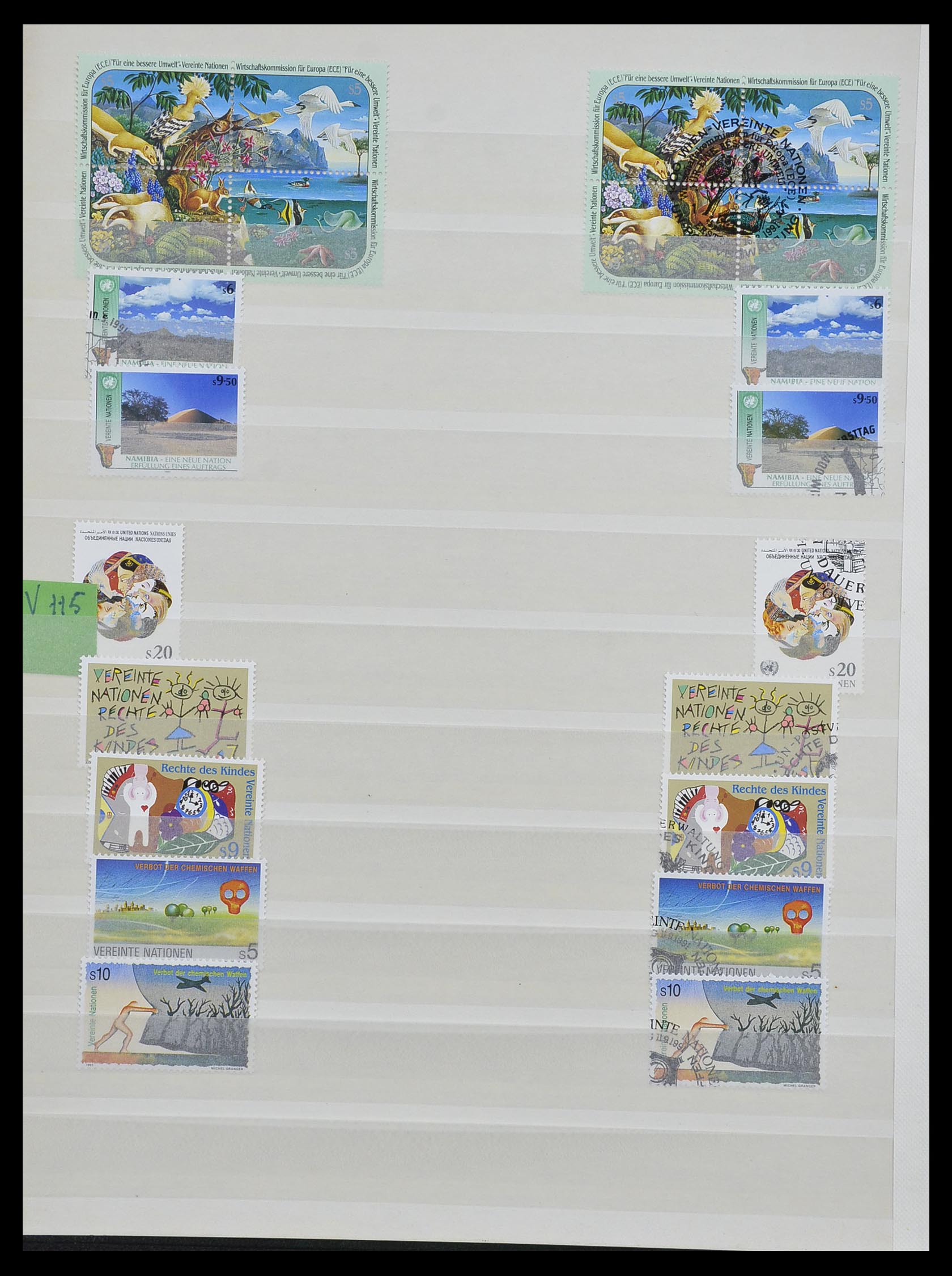33467 057 - Postzegelverzameling 33467 Verenigde Naties 1969-1999.