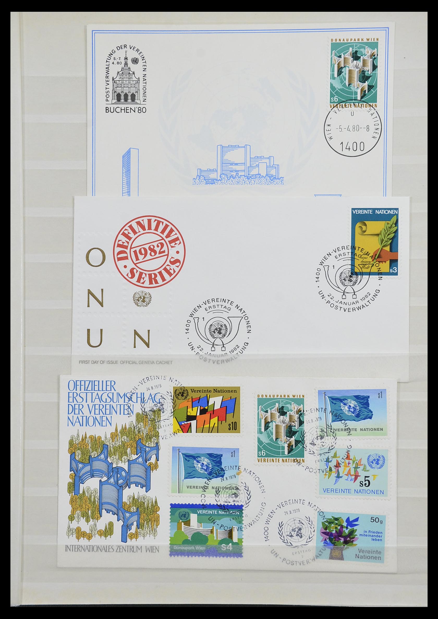 33467 074 - Postzegelverzameling 33467 Verenigde Naties 1969-1999.