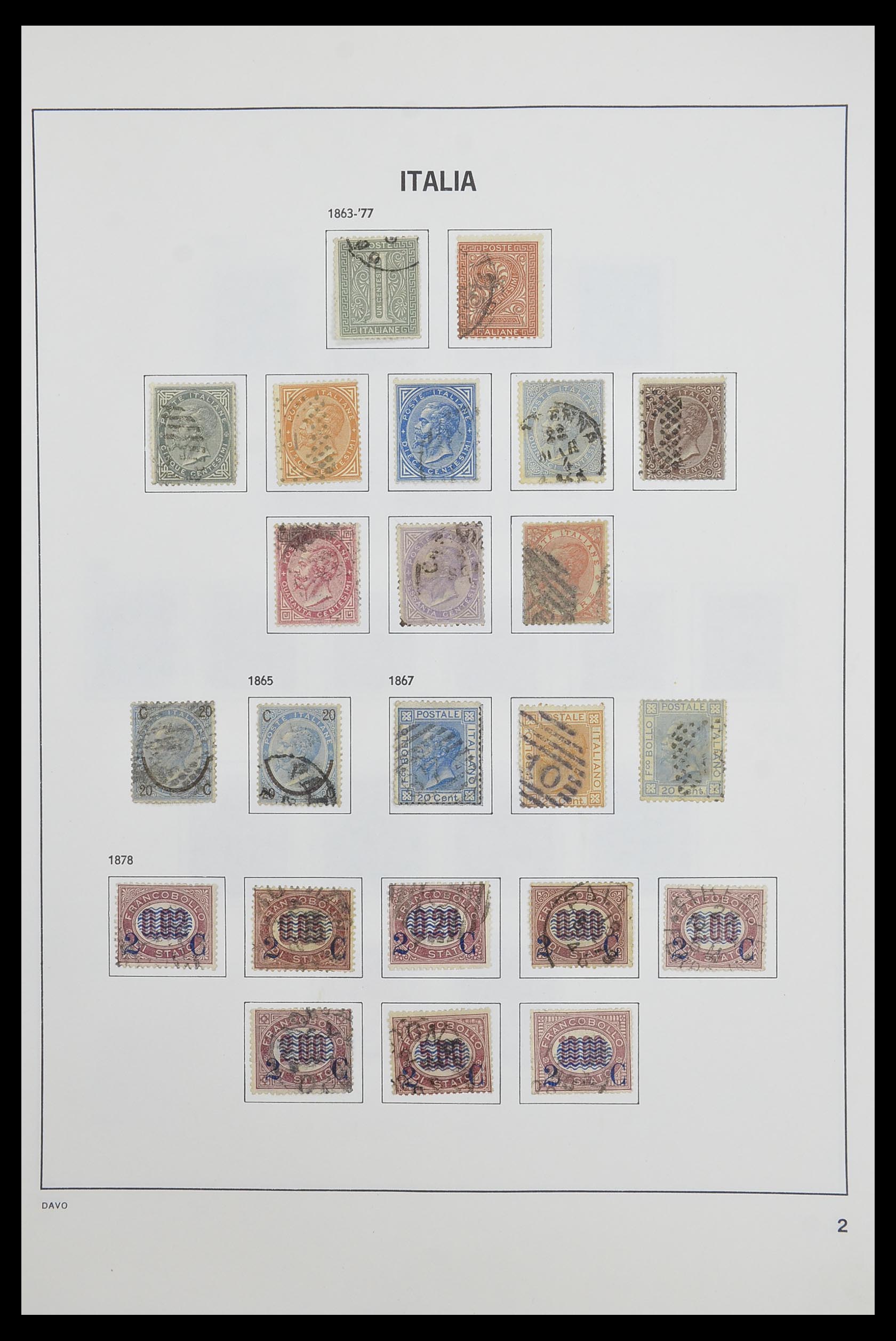 33473 002 - Postzegelverzameling 33473 Italië 1862-1984.