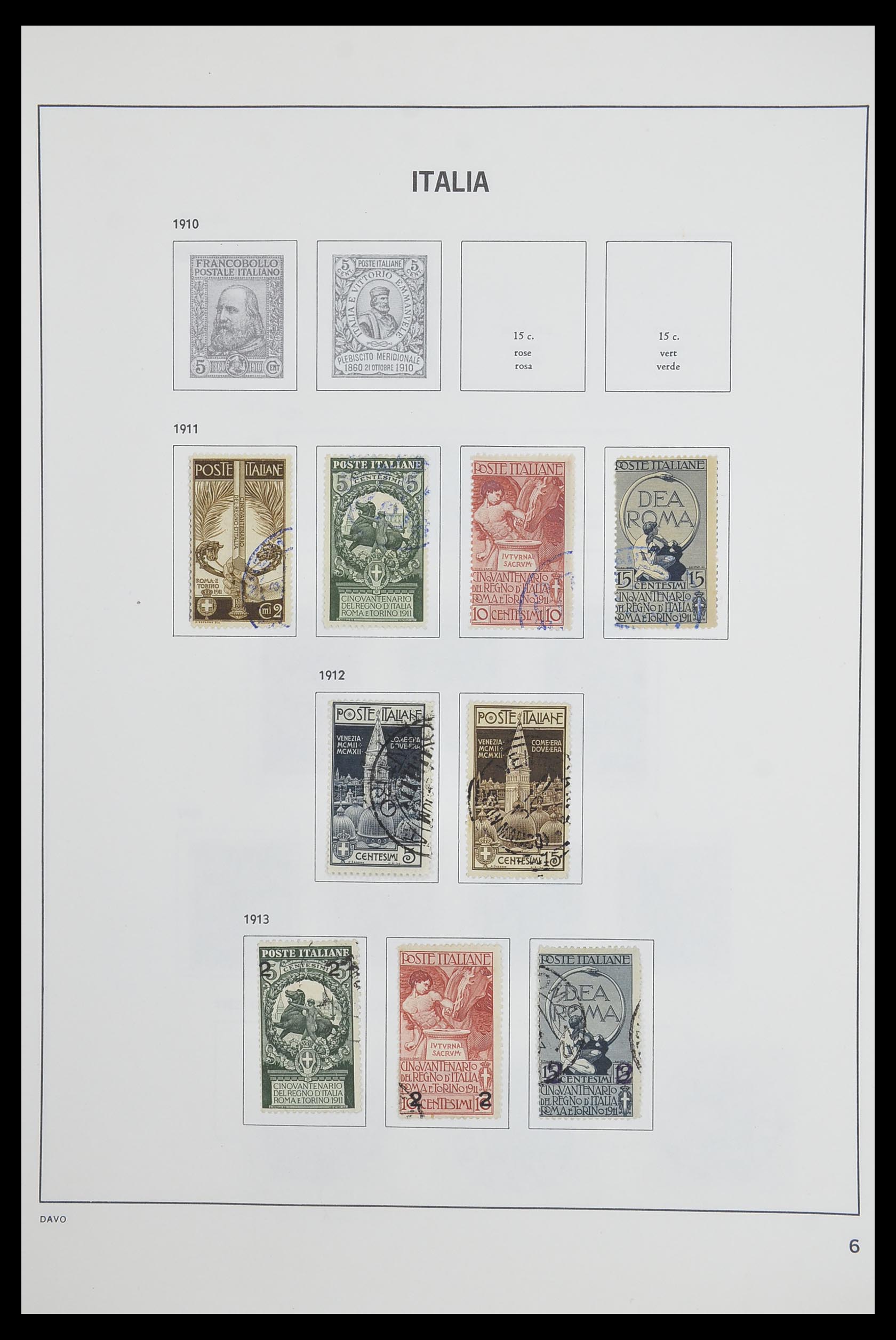 33473 006 - Postzegelverzameling 33473 Italië 1862-1984.