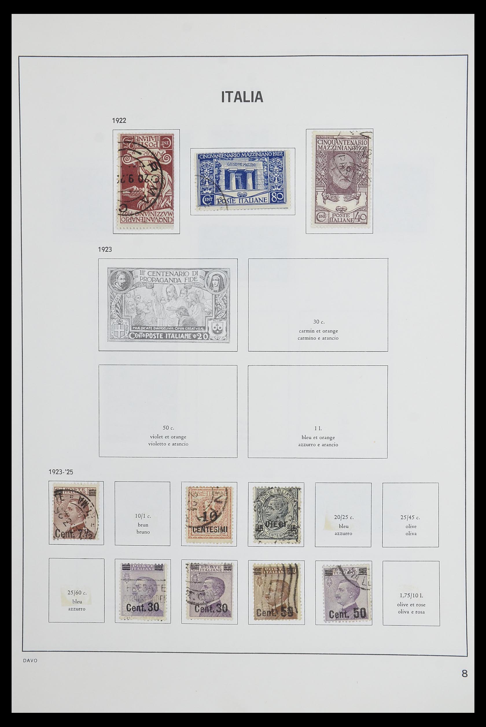 33473 008 - Postzegelverzameling 33473 Italië 1862-1984.