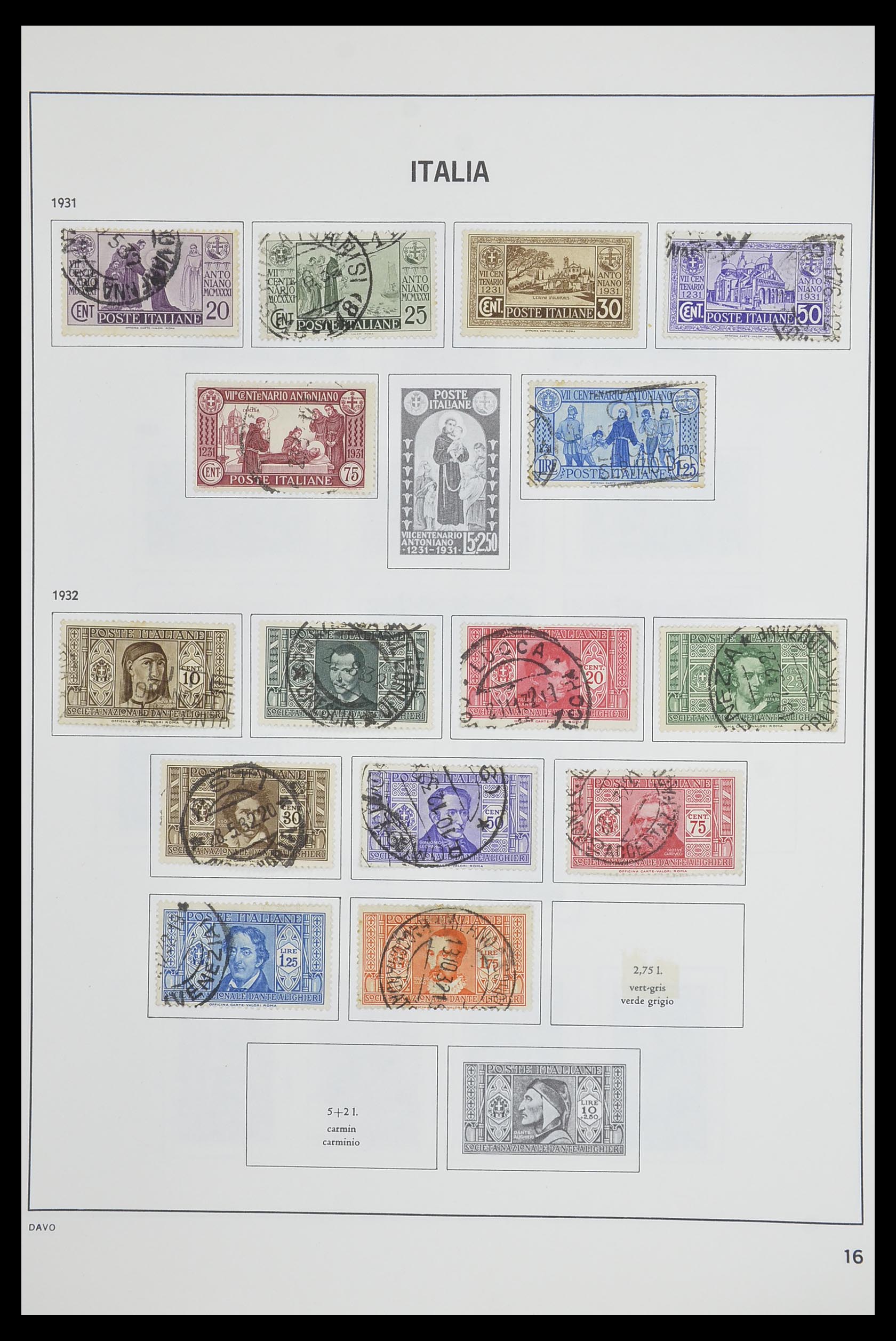 33473 016 - Postzegelverzameling 33473 Italië 1862-1984.