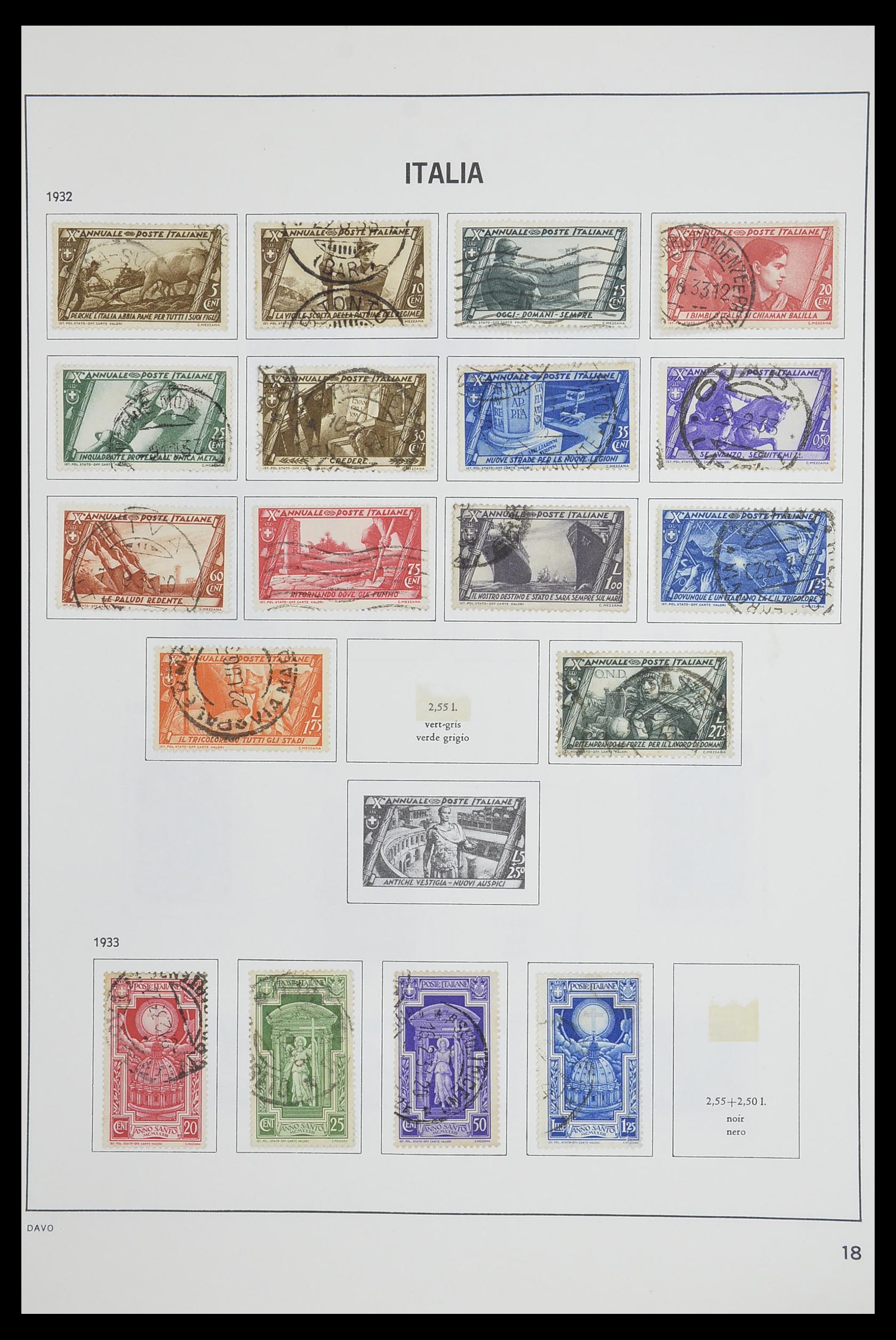 33473 018 - Postzegelverzameling 33473 Italië 1862-1984.