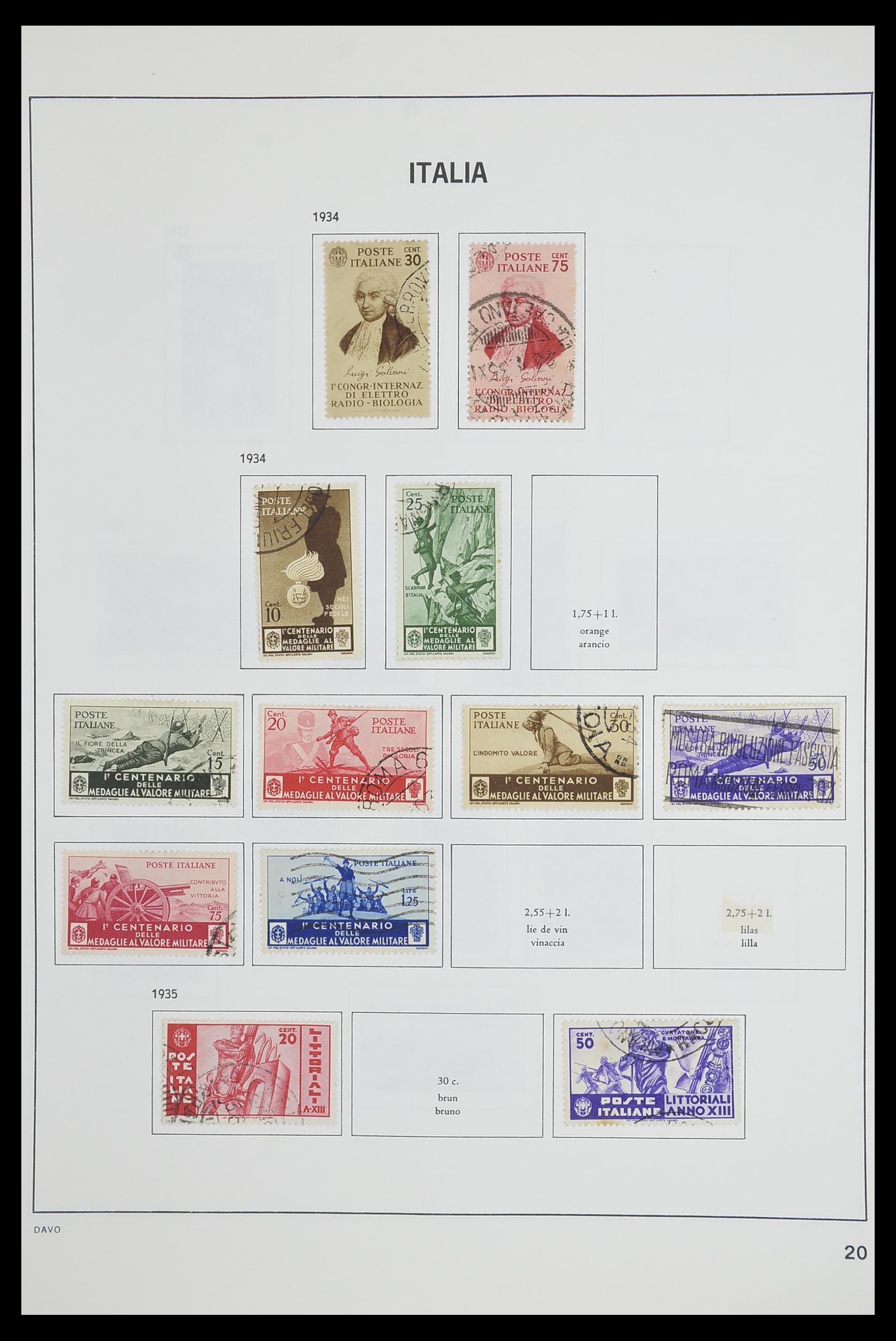 33473 020 - Postzegelverzameling 33473 Italië 1862-1984.