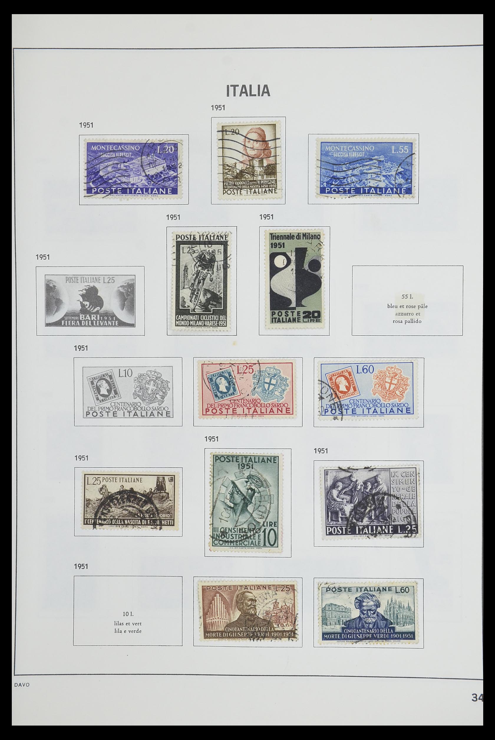 33473 034 - Stamp collection 33473 Italy 1862-1984.