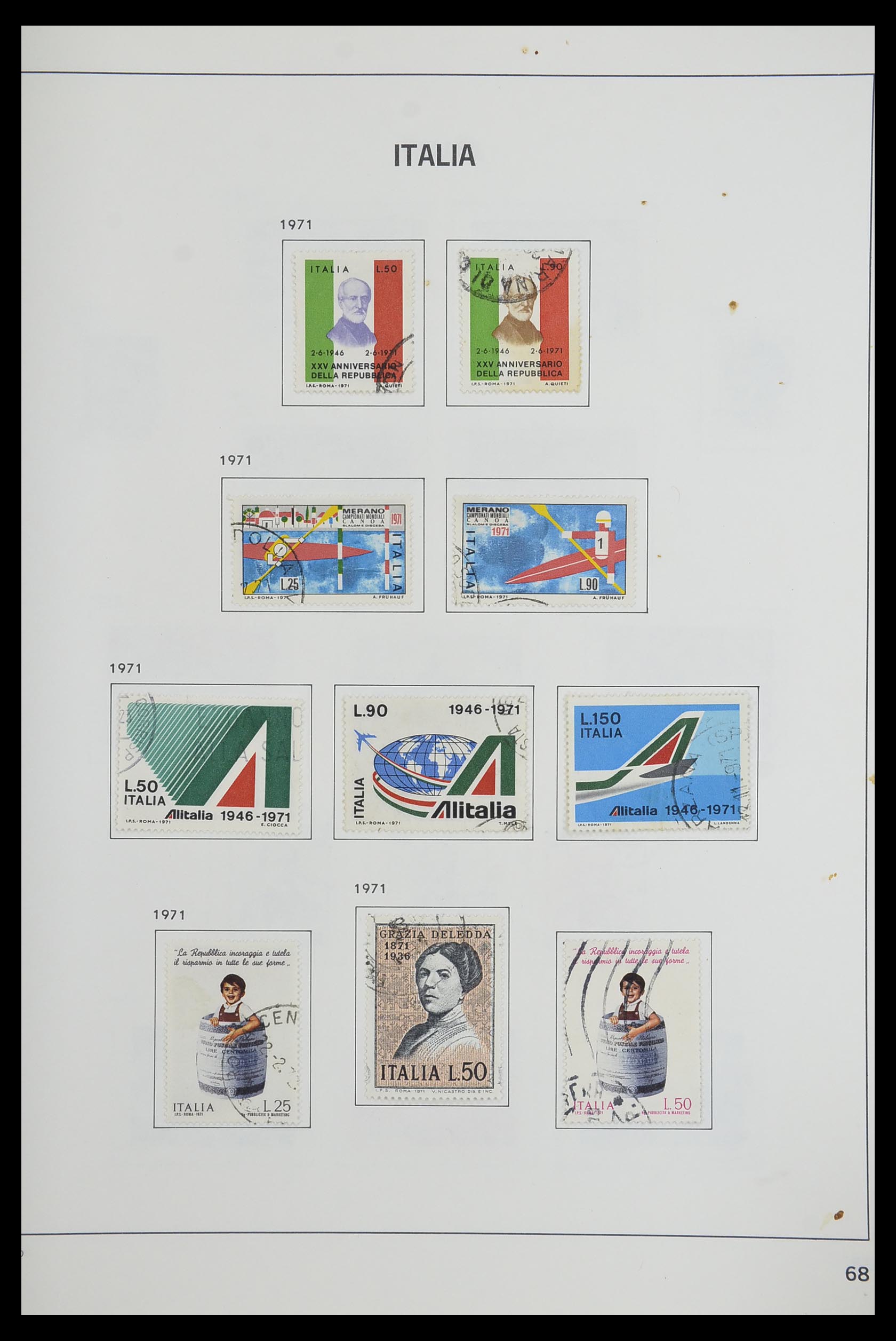 33473 068 - Stamp collection 33473 Italy 1862-1984.