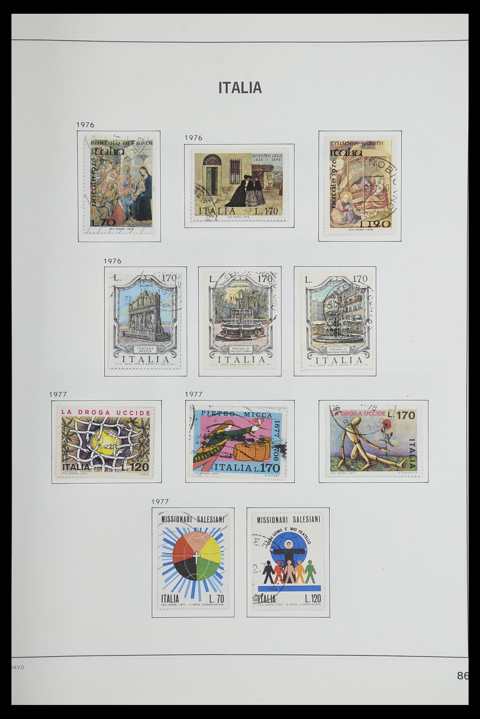 33473 086 - Stamp collection 33473 Italy 1862-1984.