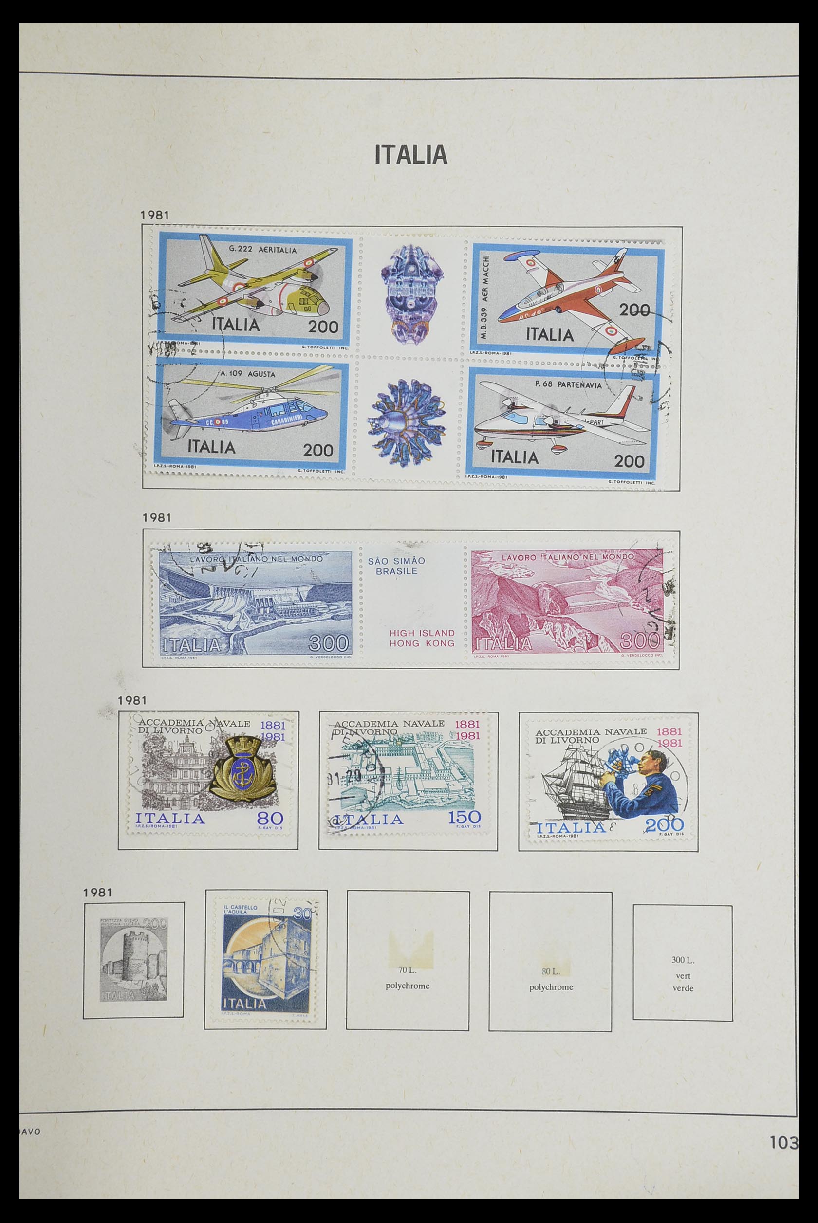33473 103 - Stamp collection 33473 Italy 1862-1984.