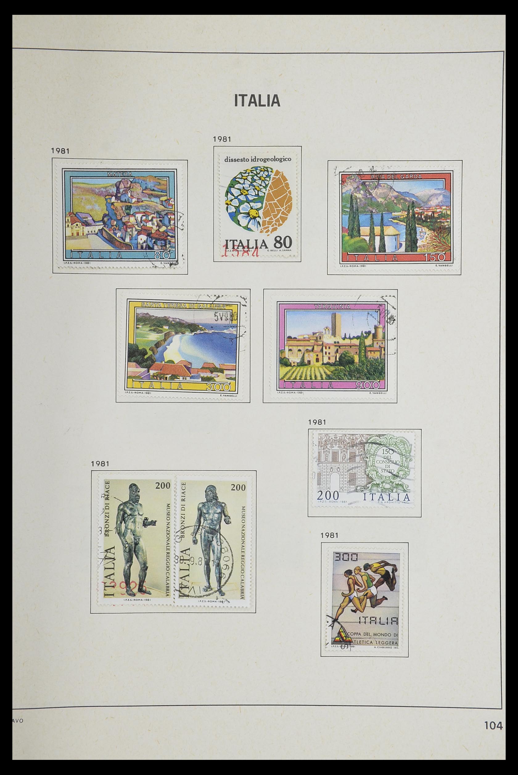 33473 104 - Stamp collection 33473 Italy 1862-1984.