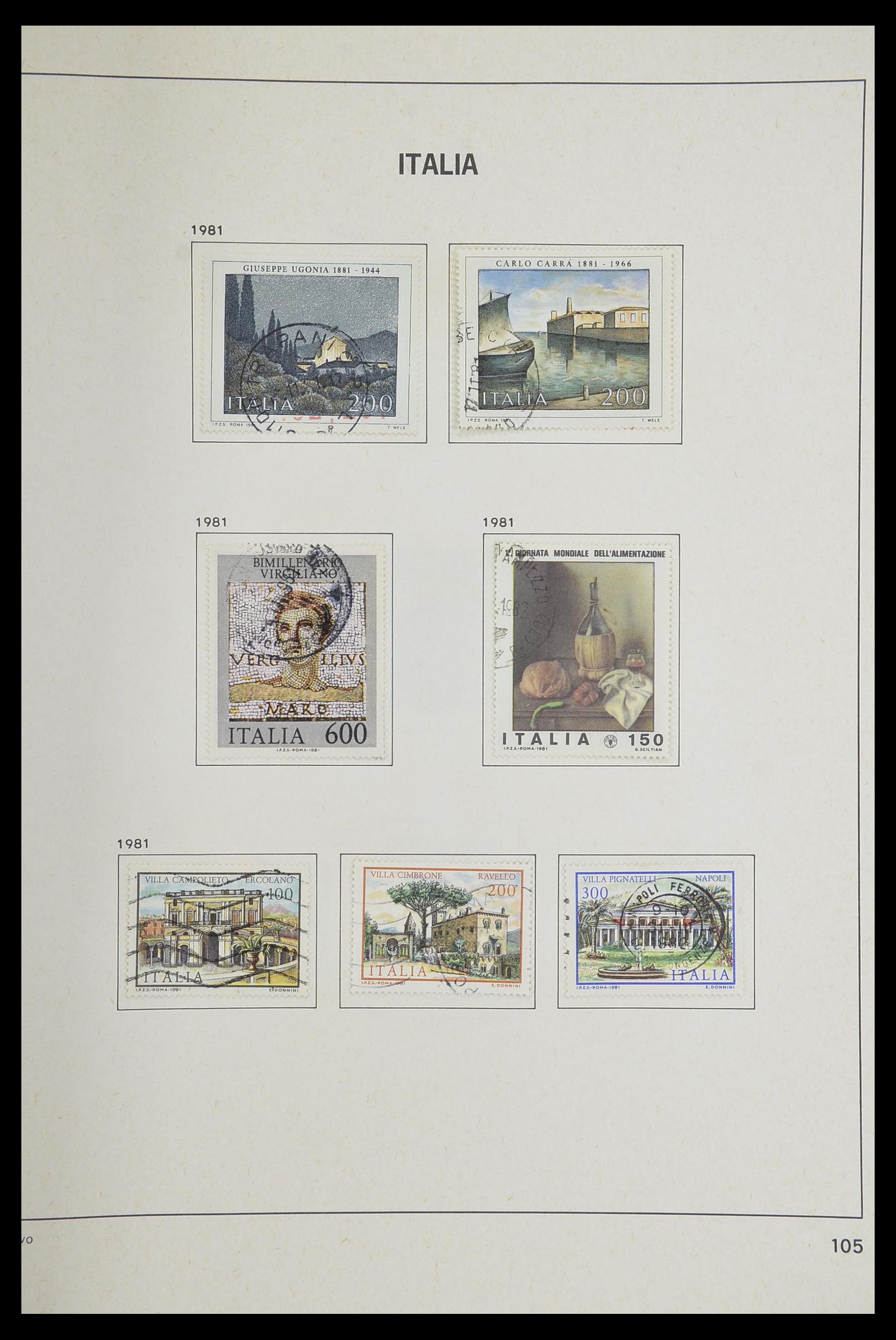 33473 105 - Stamp collection 33473 Italy 1862-1984.