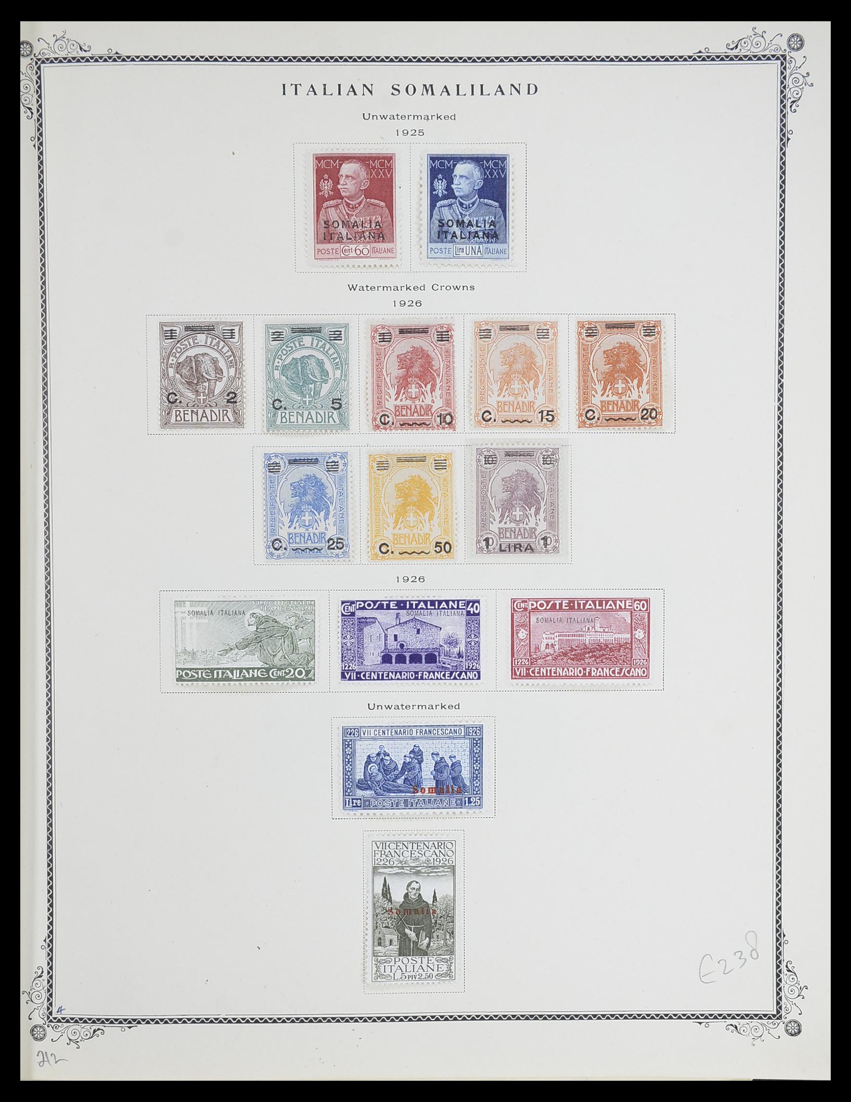 33475 004 - Postzegelverzameling 33475 Italiaans Somalië 1923-1957.