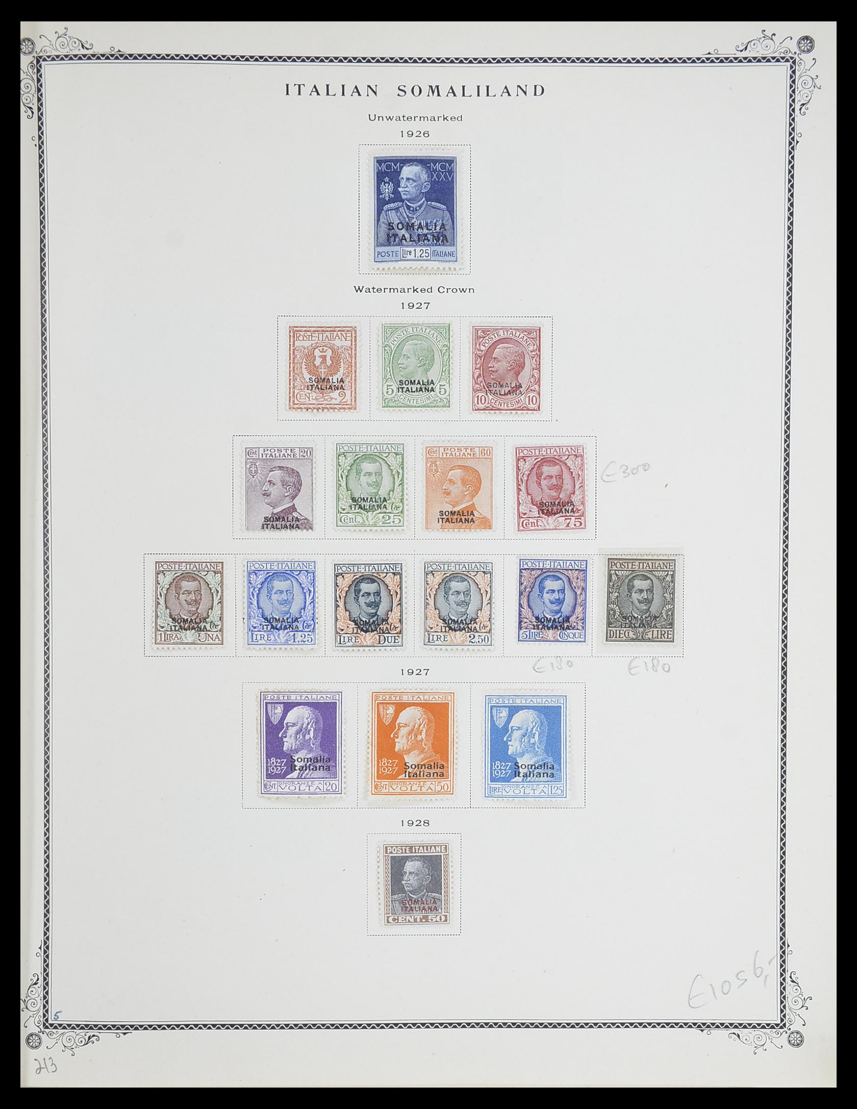 33475 005 - Postzegelverzameling 33475 Italiaans Somalië 1923-1957.