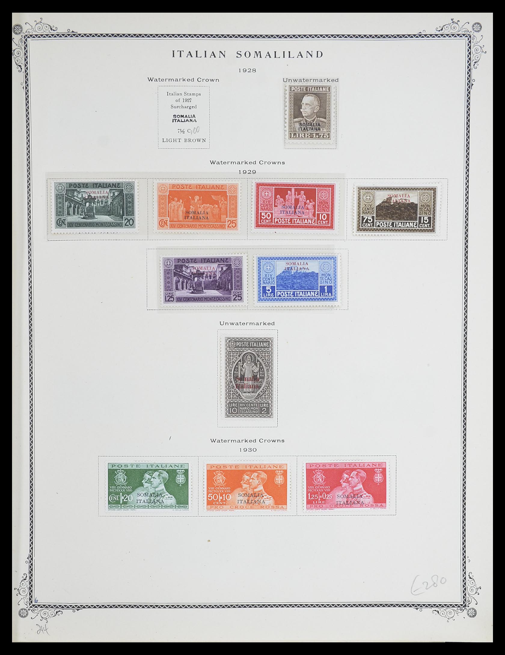 33475 006 - Postzegelverzameling 33475 Italiaans Somalië 1923-1957.