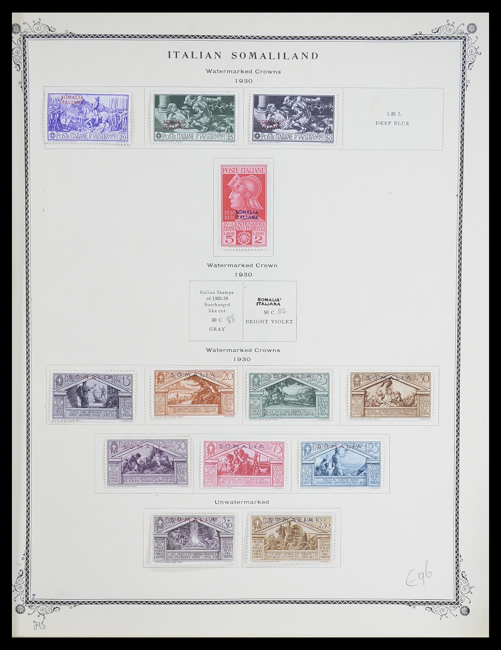 33475 007 - Postzegelverzameling 33475 Italiaans Somalië 1923-1957.