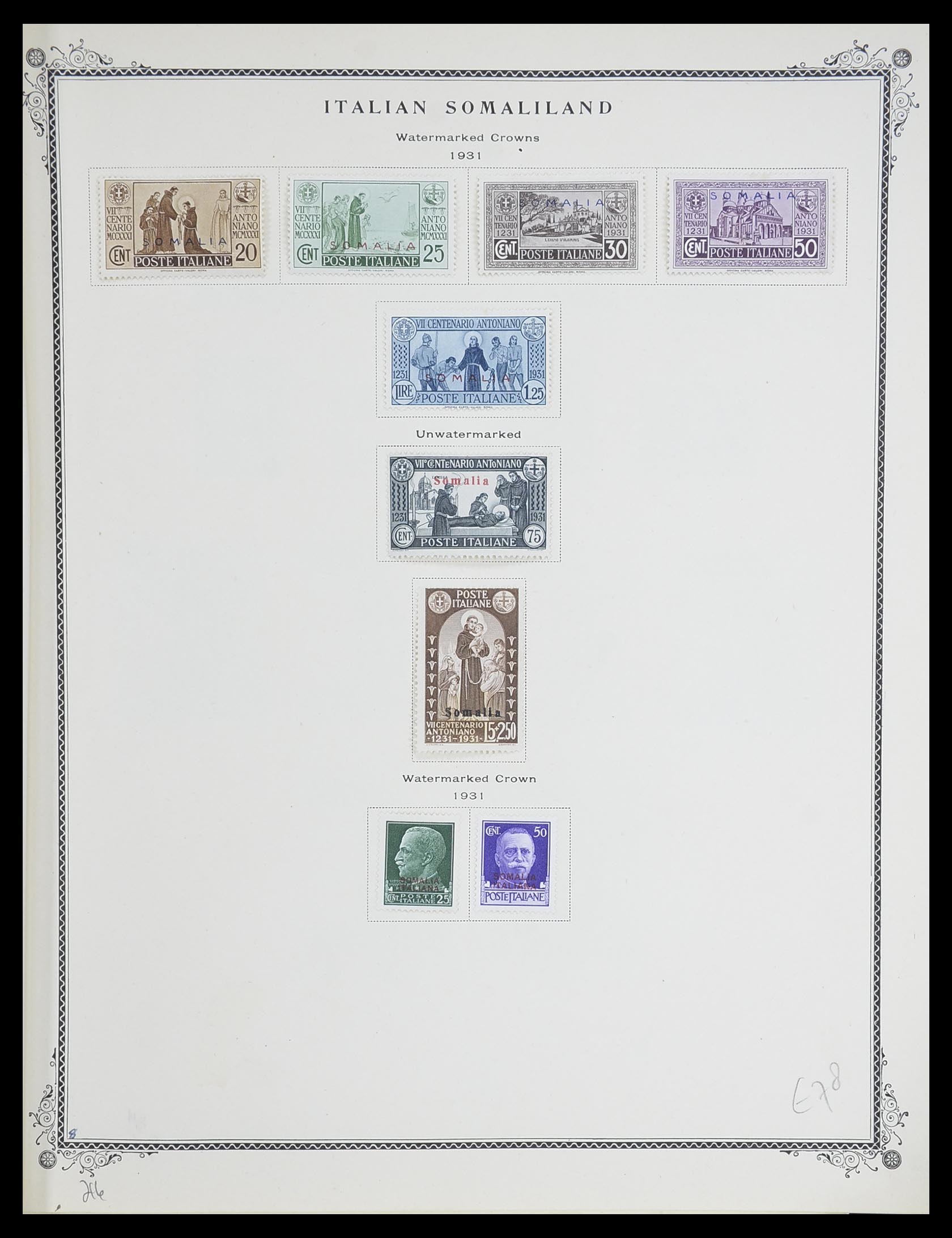33475 008 - Postzegelverzameling 33475 Italiaans Somalië 1923-1957.
