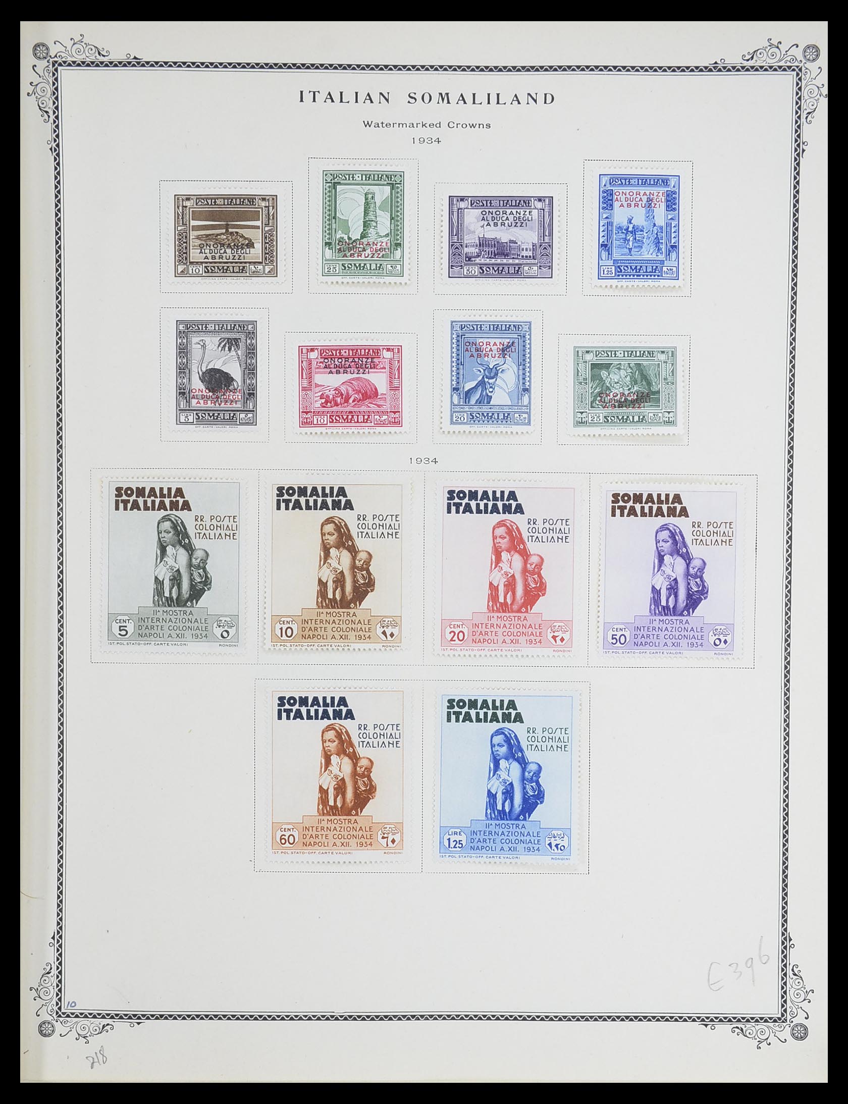 33475 009 - Postzegelverzameling 33475 Italiaans Somalië 1923-1957.