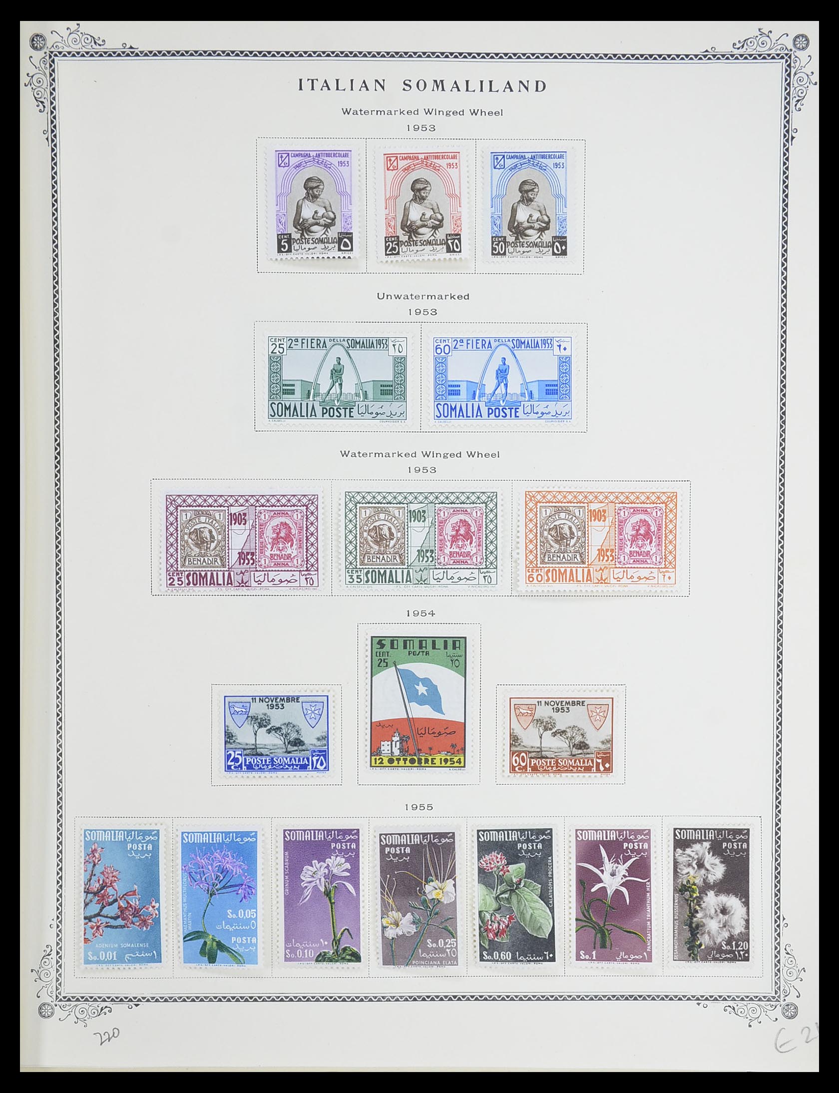 33475 011 - Postzegelverzameling 33475 Italiaans Somalië 1923-1957.