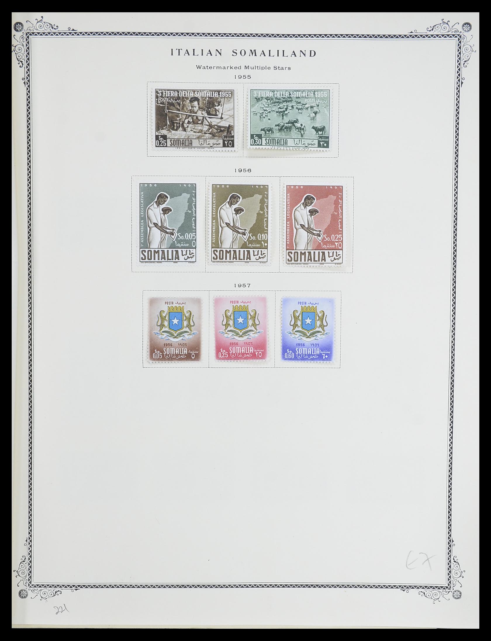 33475 012 - Postzegelverzameling 33475 Italiaans Somalië 1923-1957.