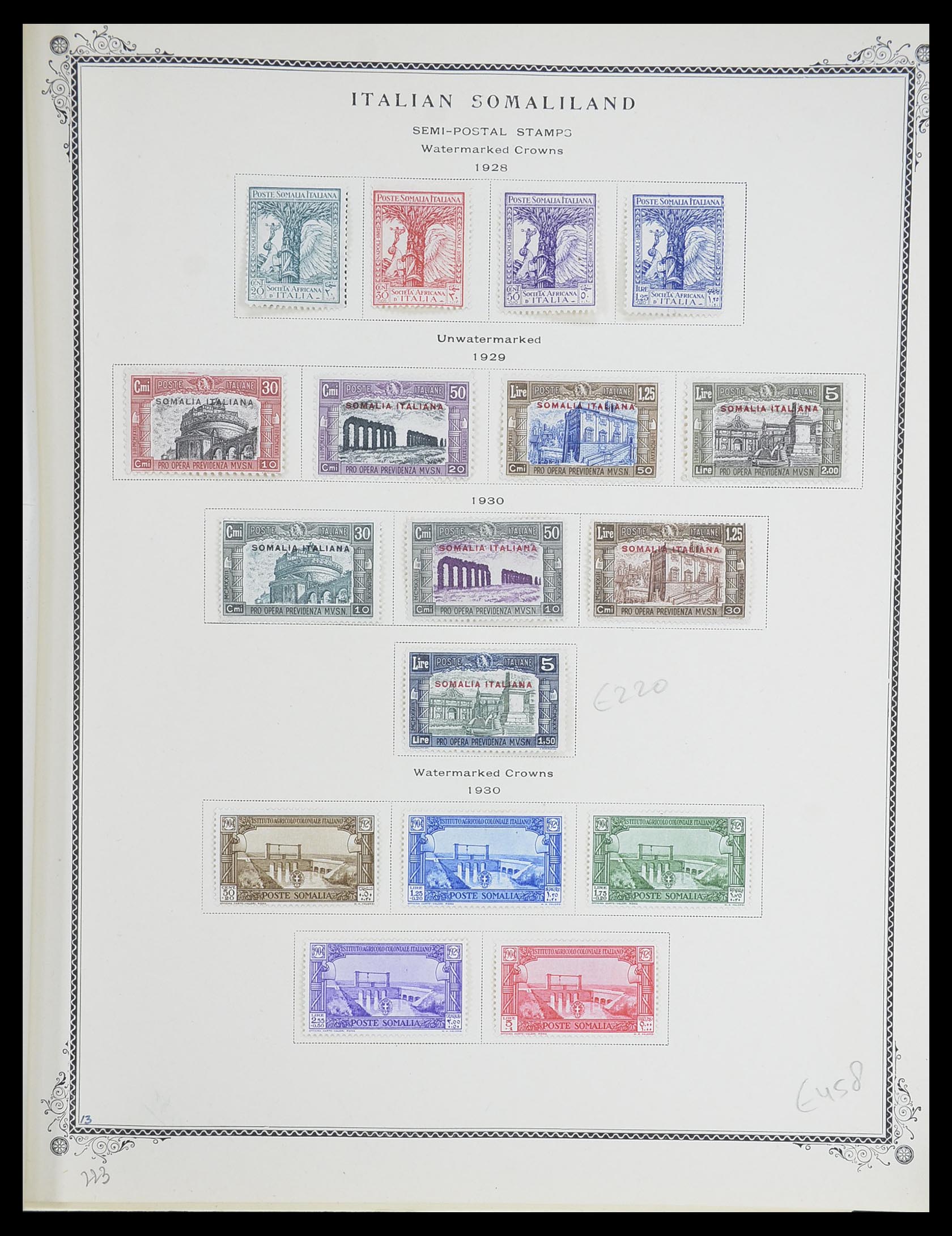 33475 014 - Postzegelverzameling 33475 Italiaans Somalië 1923-1957.